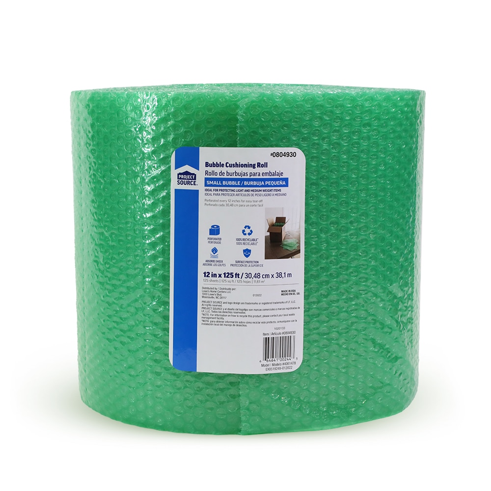 50 Foot Bubble Wrap® Roll! 3/16 (Small) Bubbles! 12 Wide! Perforated  Every 12