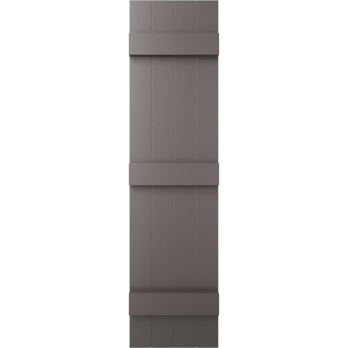 Ekena Millwork LJ4S14X07100MS 14-in W x 71-in H Musket Brown Board and batten Exterior Shutters ( 2 -Pack )