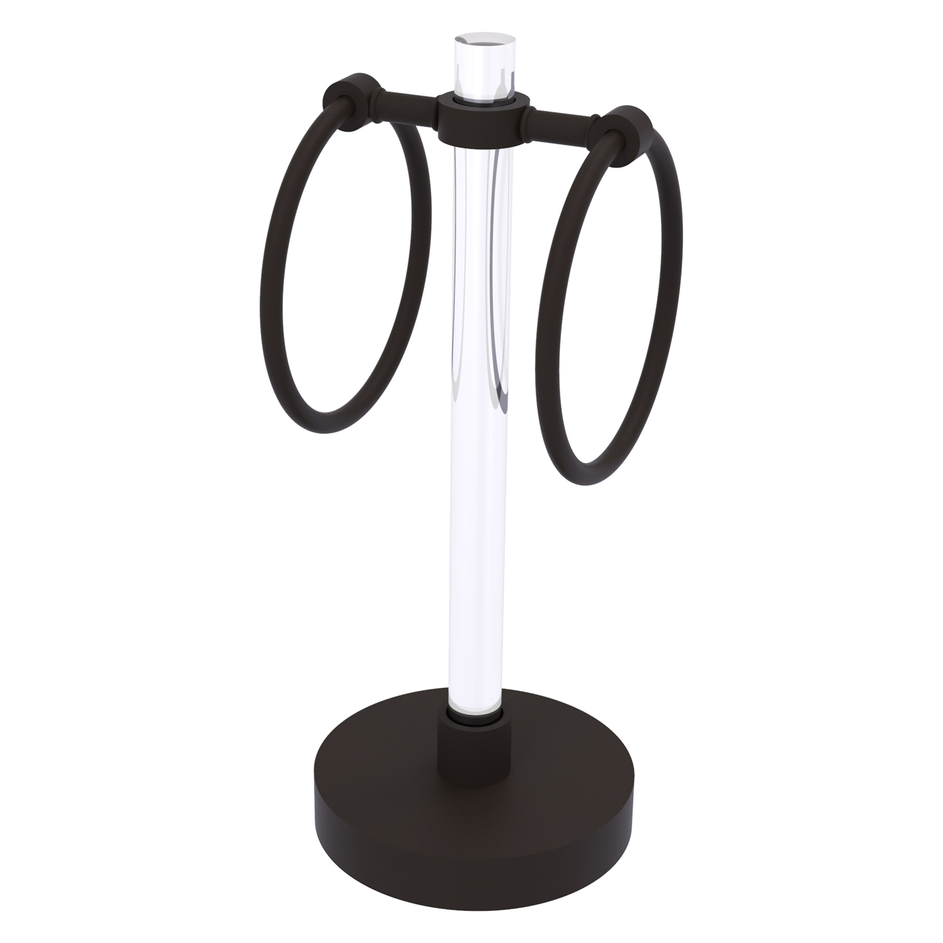 Allied Brass CV-GTRS-10-ORB Clearview Oil-rubbed bronze Freestanding countertop Single Towel Ring