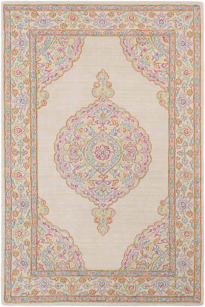 Surya DIW1002-23 Diwali 2 X 3 (ft) Wool Khaki Medallion Oriental Area Rug