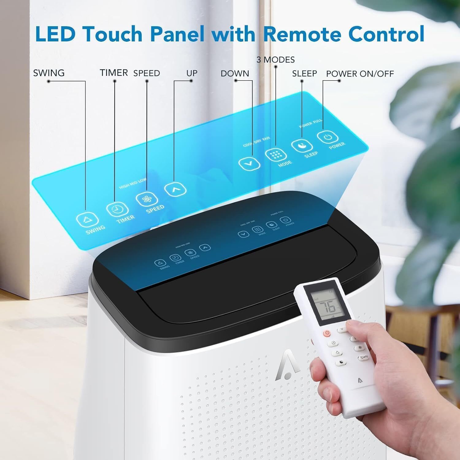 WhizMax LSHQQPHO-10YSJ5D4 Portable-Air-Conditioners - View #2