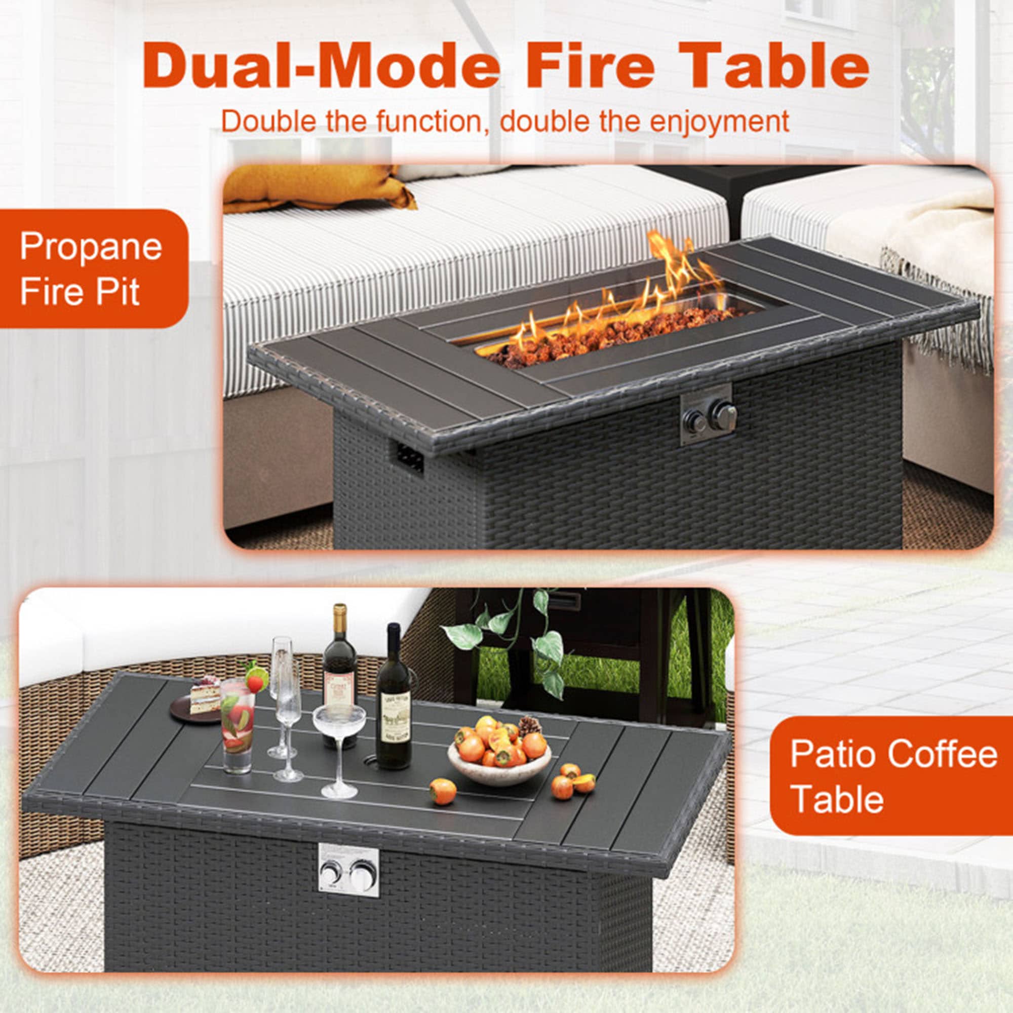 Clihome CL-NP12222DK Outdoor-Gas-Firepits - View #4