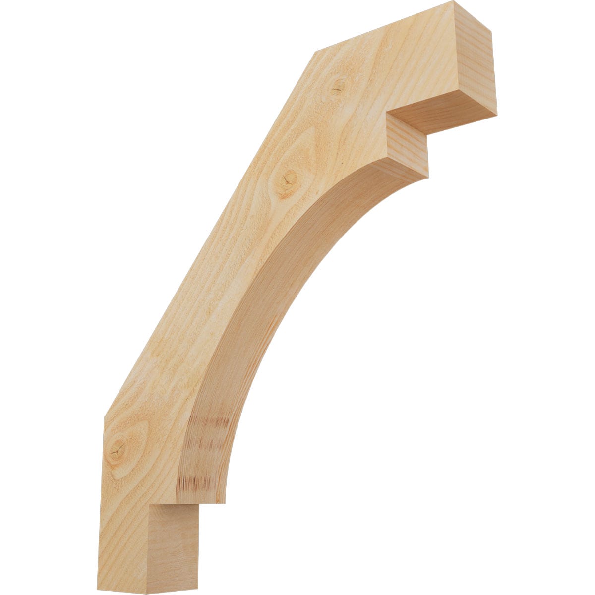 Ekena Millwork BRC04X24X28MRC00RDF 4-in x 24-in x 28-in Douglas Fir Unfinished Wood Merced rough sawn