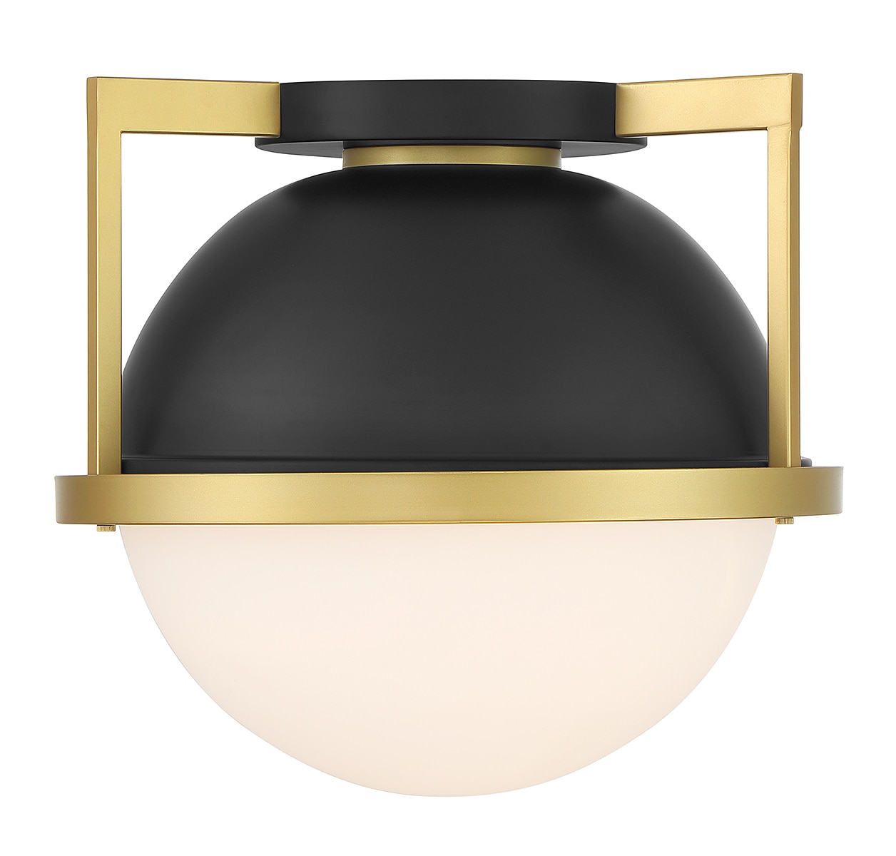 Savoy House 6-4602-1-143 Carlysle 1 -Light 15-in Matte Black Flush Mount Light