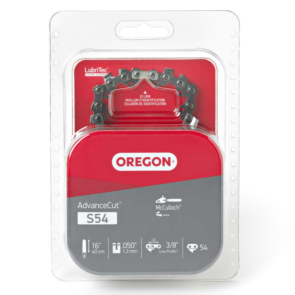 Oregon S54 S54 54 Link Replacement Chainsaw Chain For 16-in , 0.05-in Gauge , 3/8-in Pitch