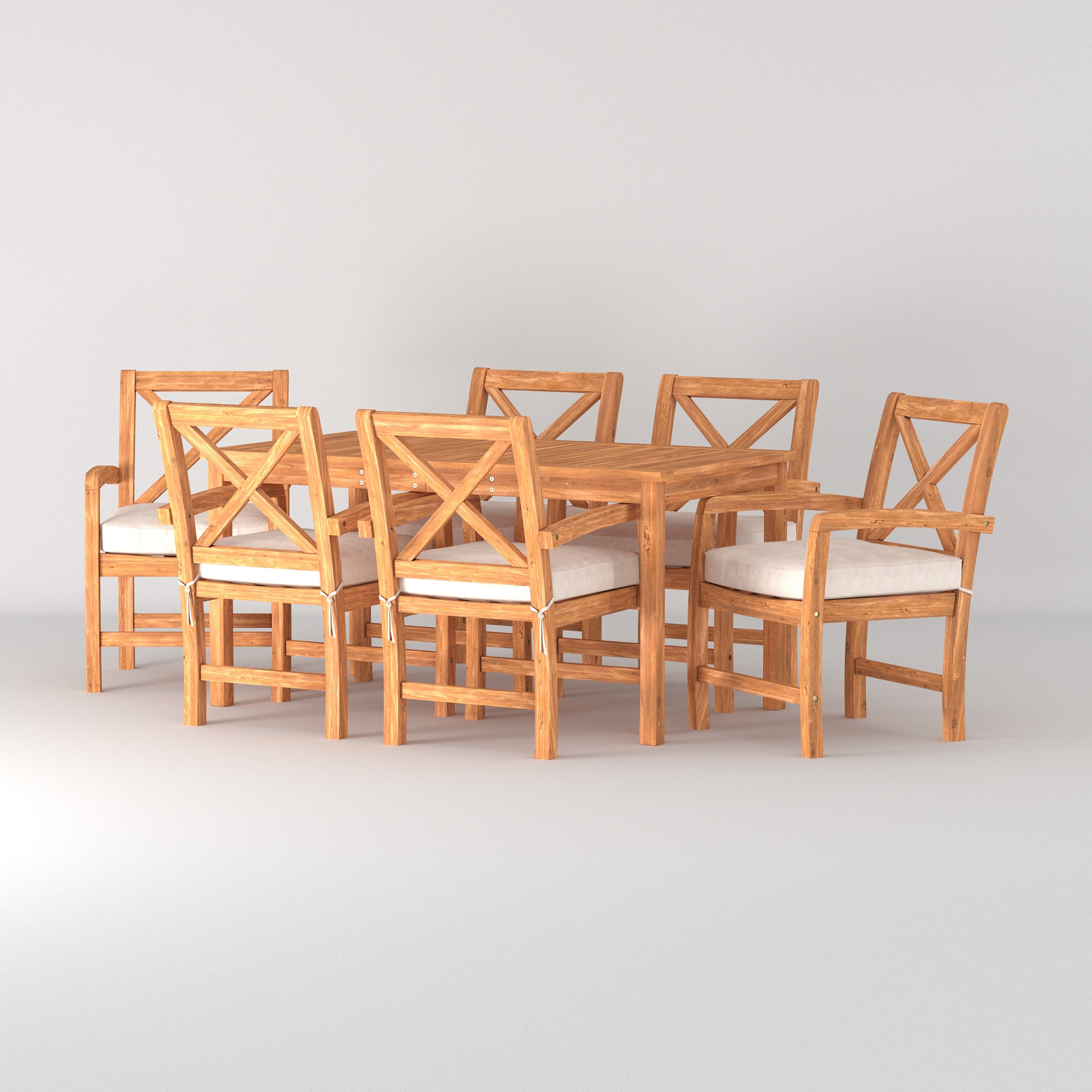 Walker Edison LWW7XSDTBR Patio-Dining-Sets - View #8
