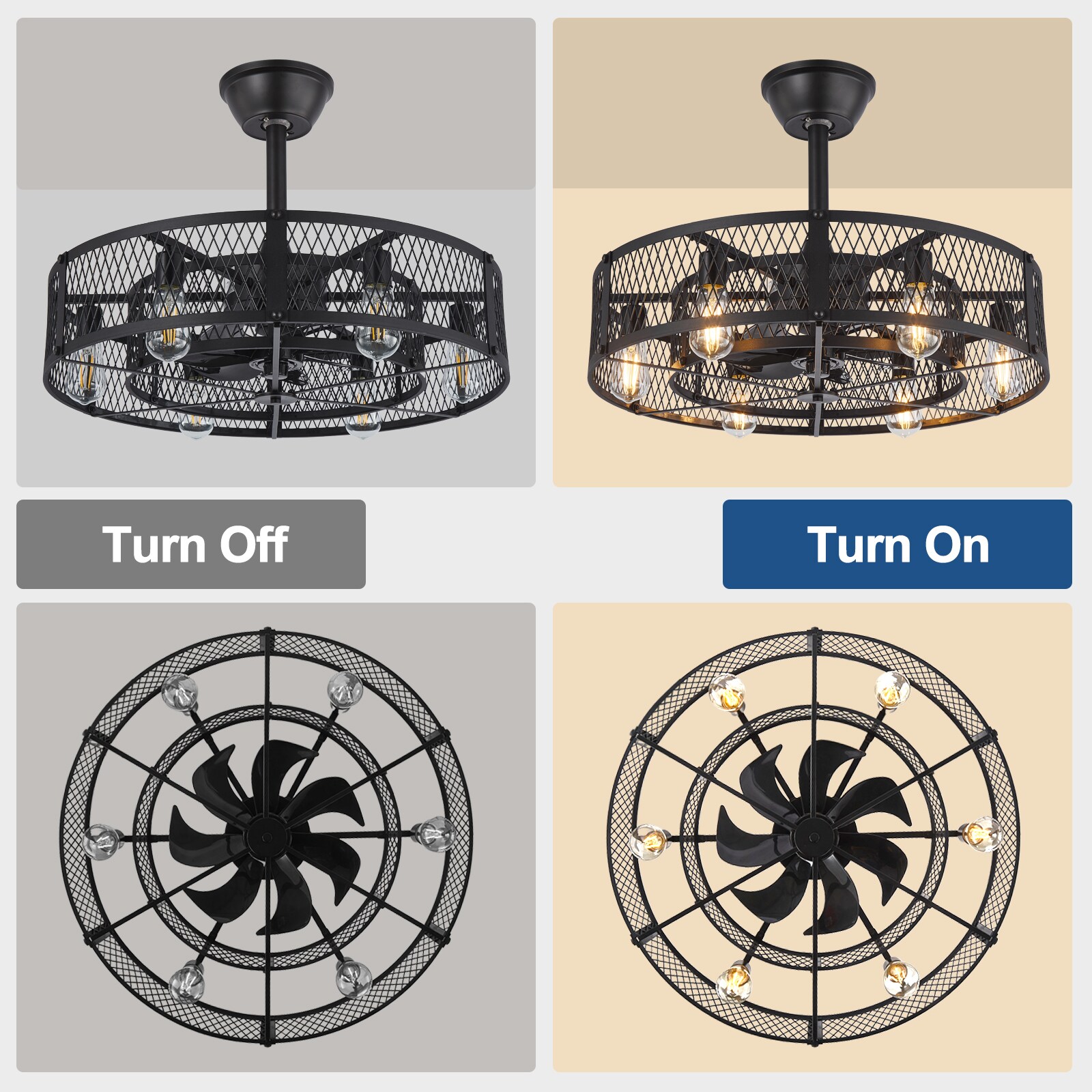 Dovanpaul 17-60B-LW Ceiling-Fans - View #4