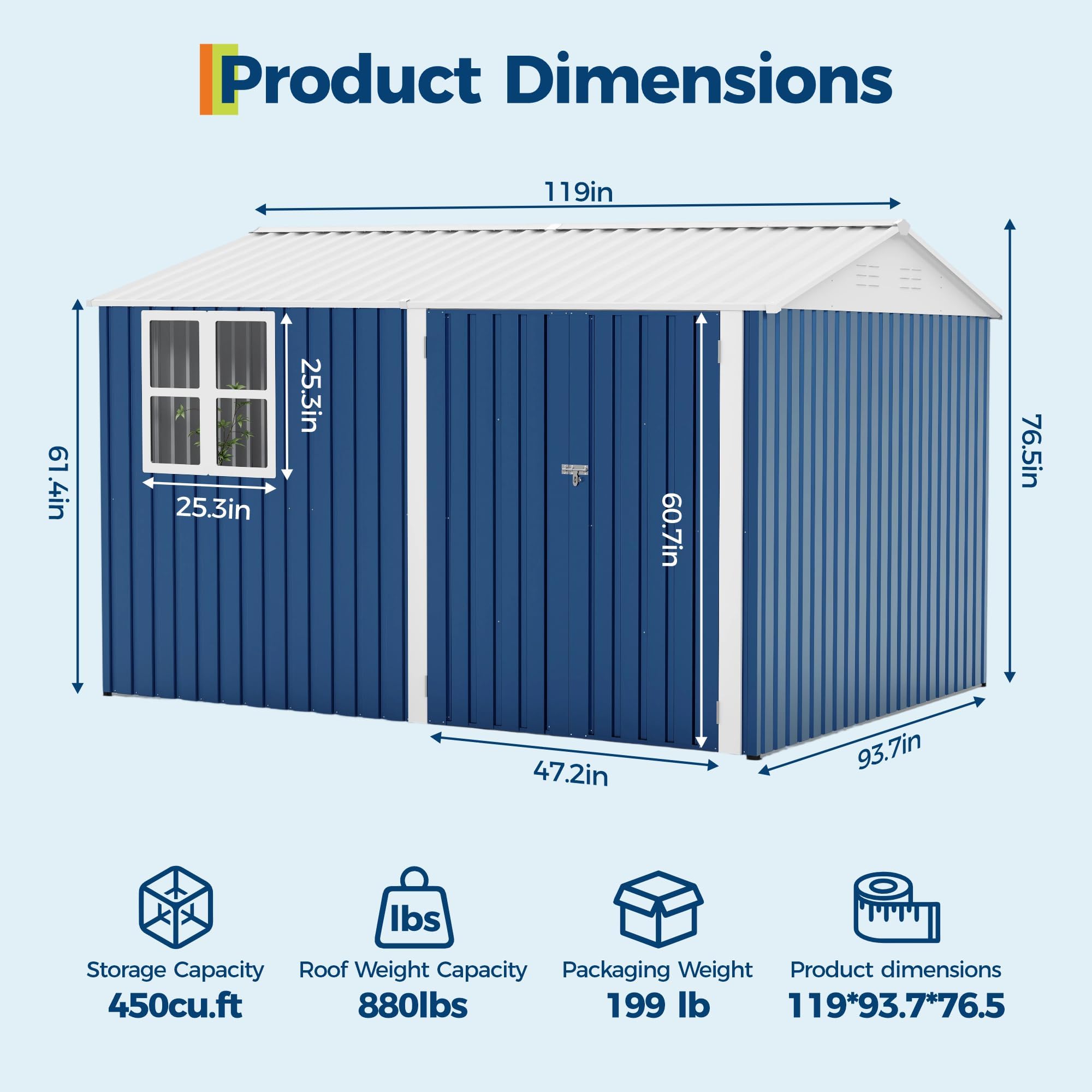 GarveeLife IDEAL-26040111 Metal-Storage-Buildings-Sheds - View #5