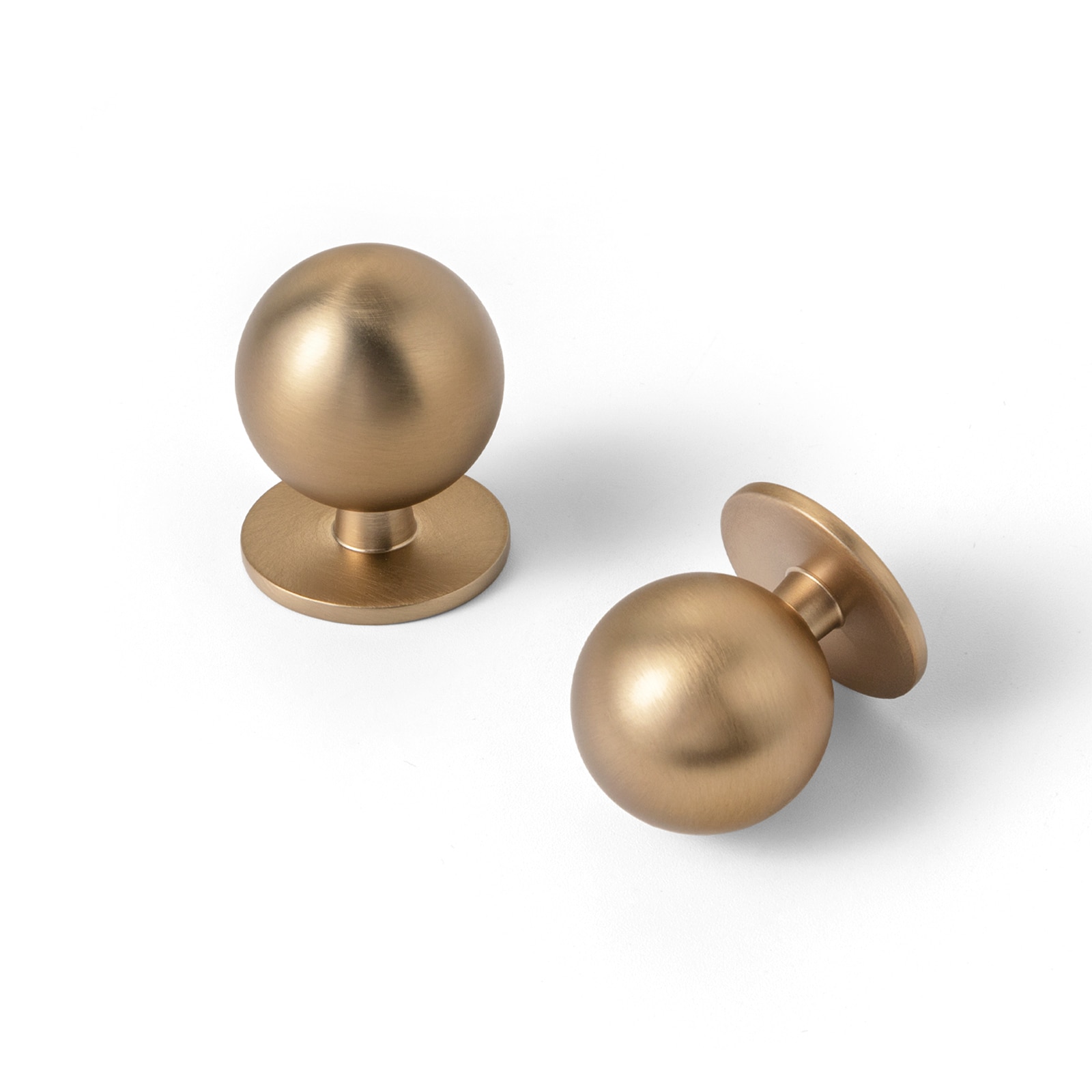 Miaokesen 9595UBR-DK-12 1-in Champagne Bronze Round Modern Cabinet Knob 12 -Pack