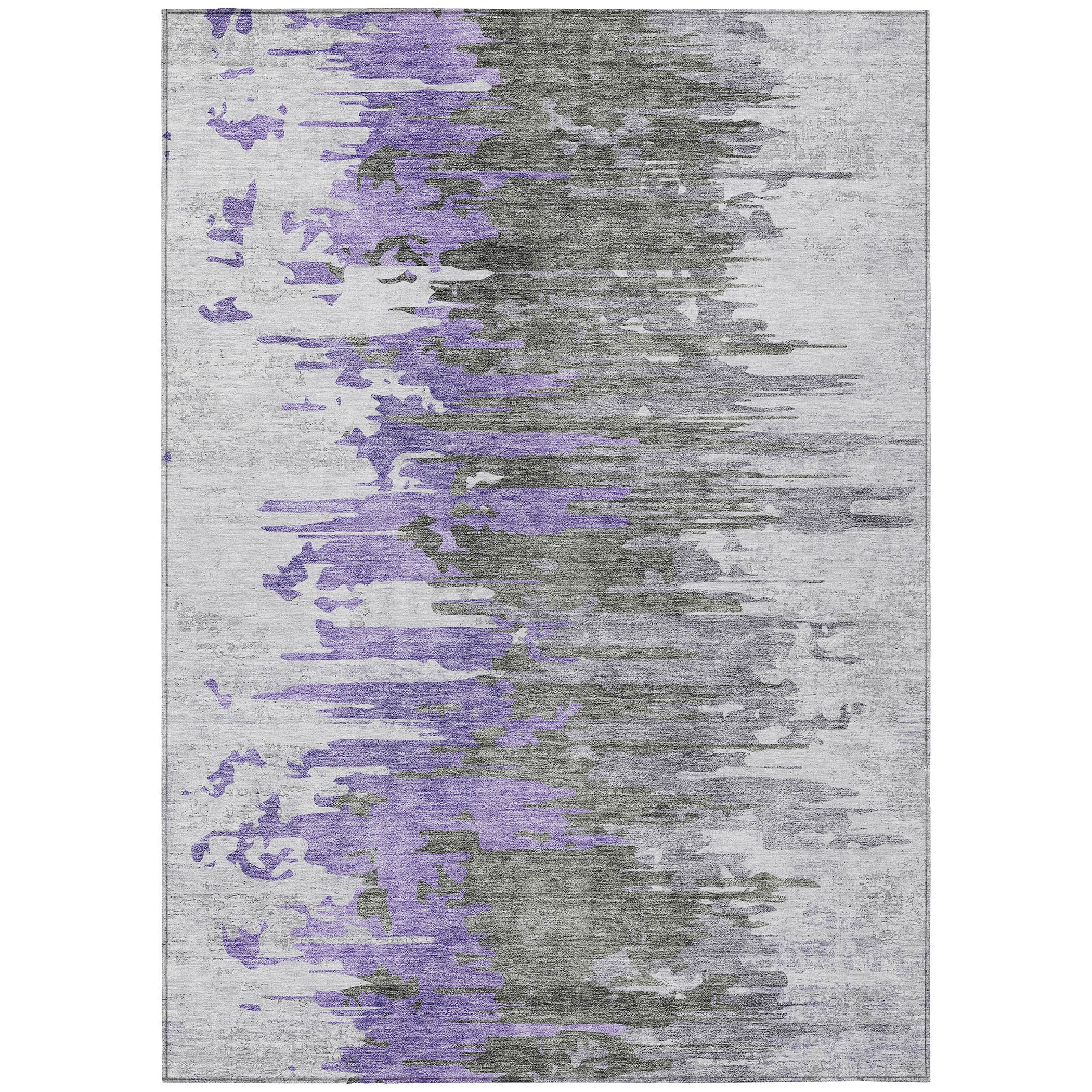 Addison Rugs ACN704PP8X10 Chantille ACN704PP 8 x 10 (ft) Polyester Purple Rectangular Indoor/Outdoor Geometric Machine washable Area rug