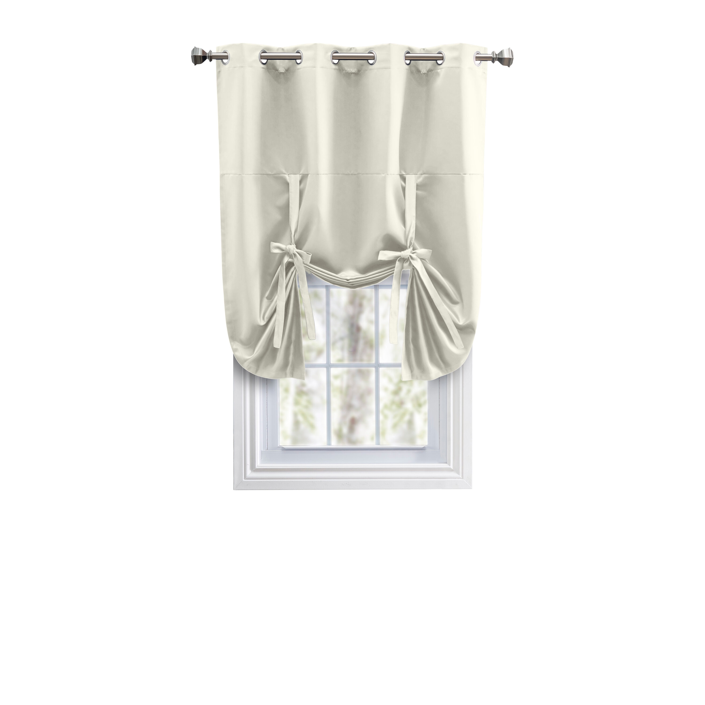 Ricardo Trading 02000-79-T63-02 63-Inches Ivory Blackout Grommet Single curtain panel