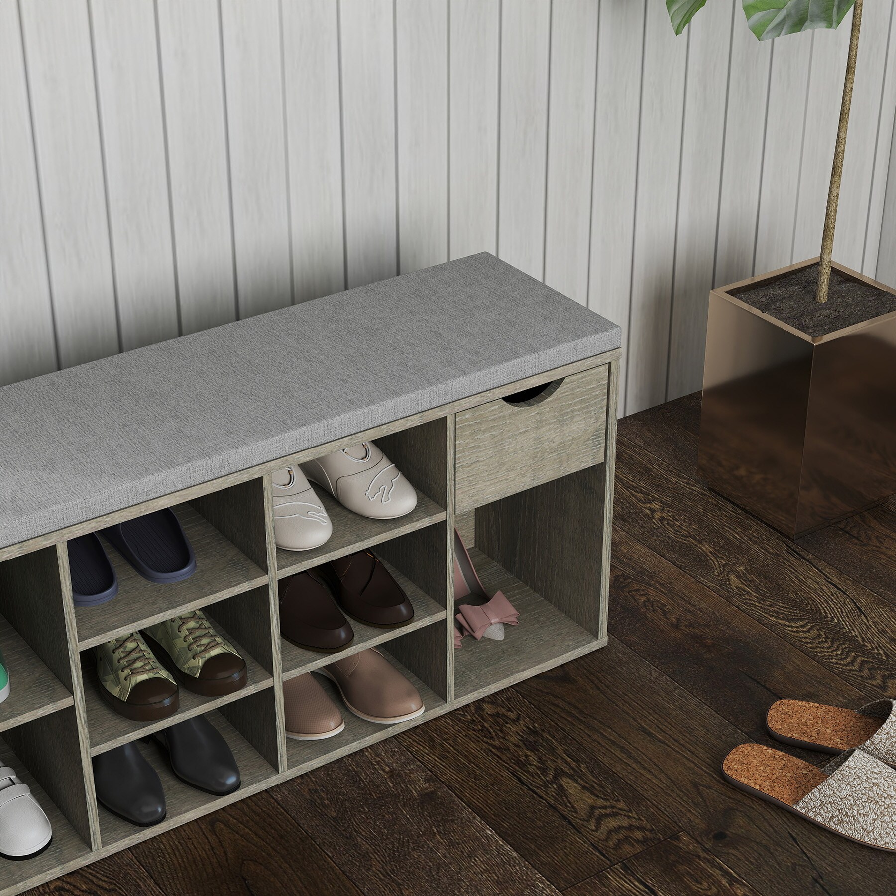 SINOFURN SYA840003BK Shoe-Racks - View #14