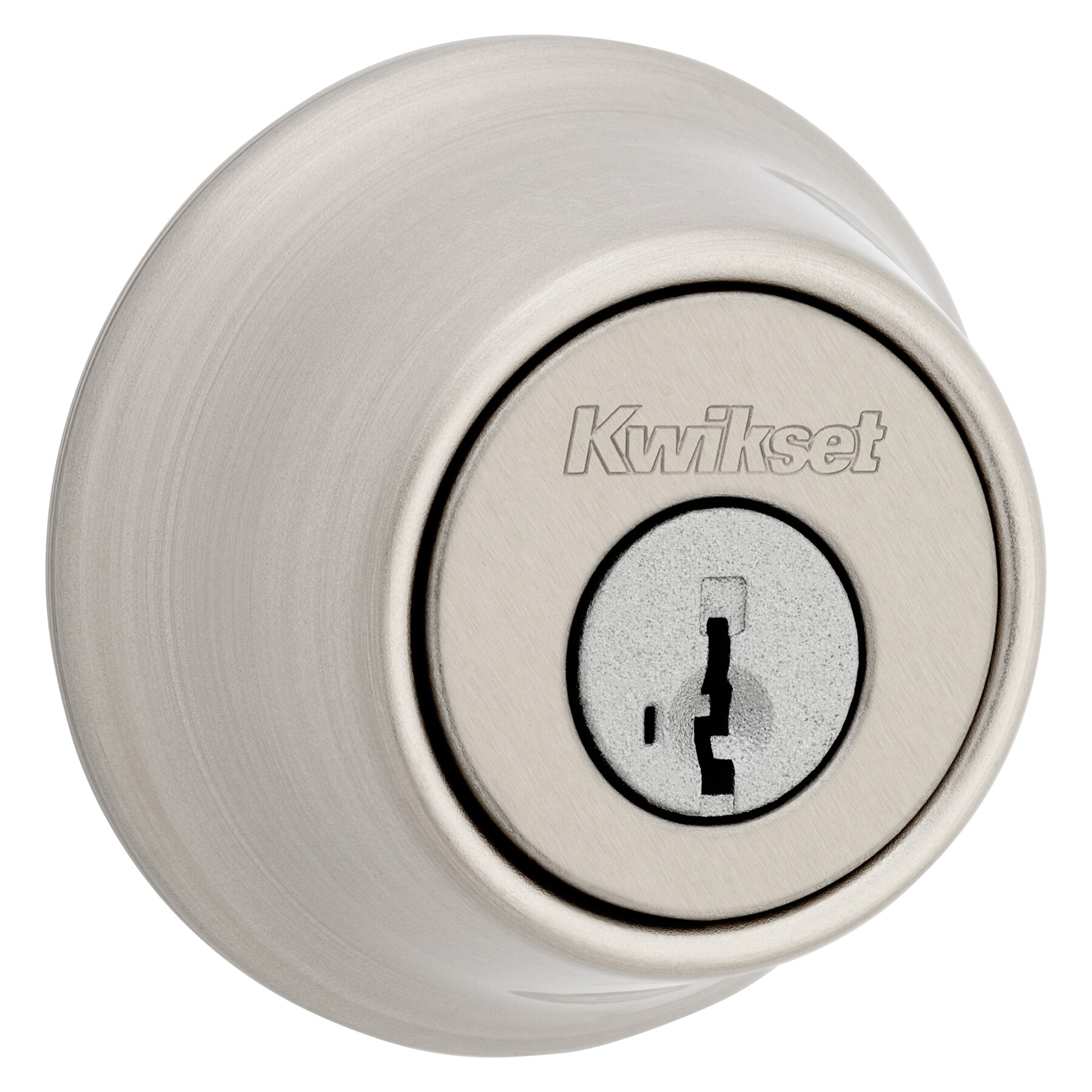 Kwikset Security 660 Series Satin Nickel Single Cylinder Deadbolt with ...