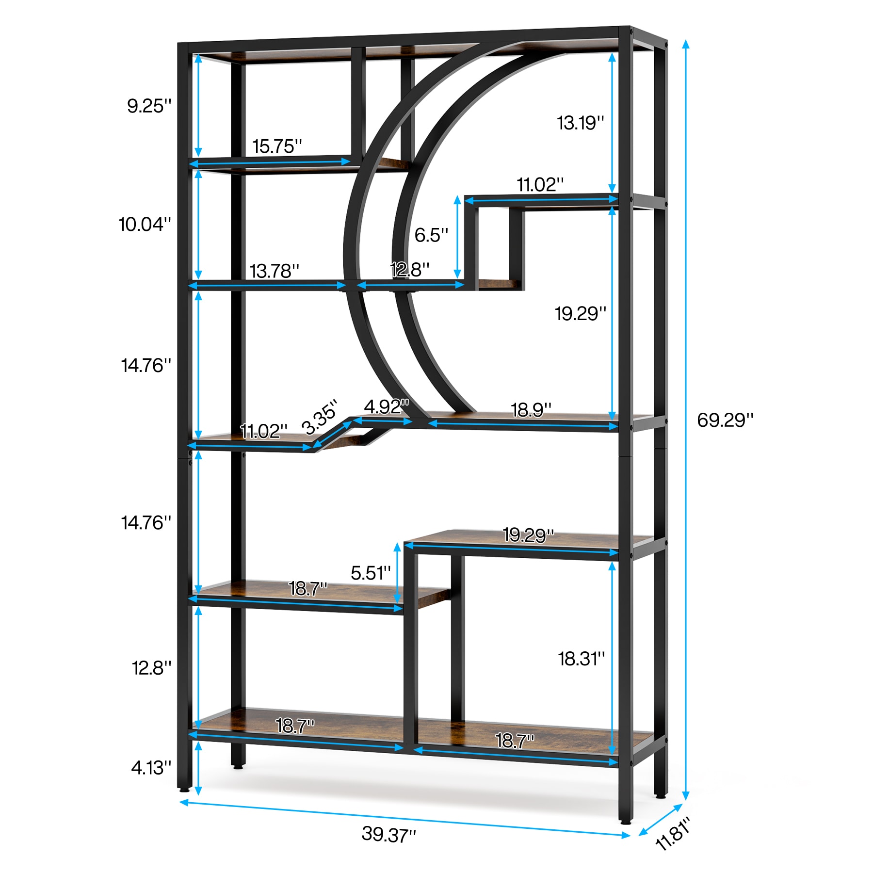 Tribesigns HOGA-NY068 bookcases - View #9