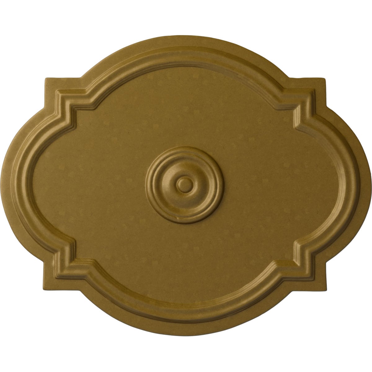 Ekena Millwork CM21WAGLS Waltz 17.375-in W x 21.25-in L Painted Gold Polyurethane Whole Ceiling Medallion