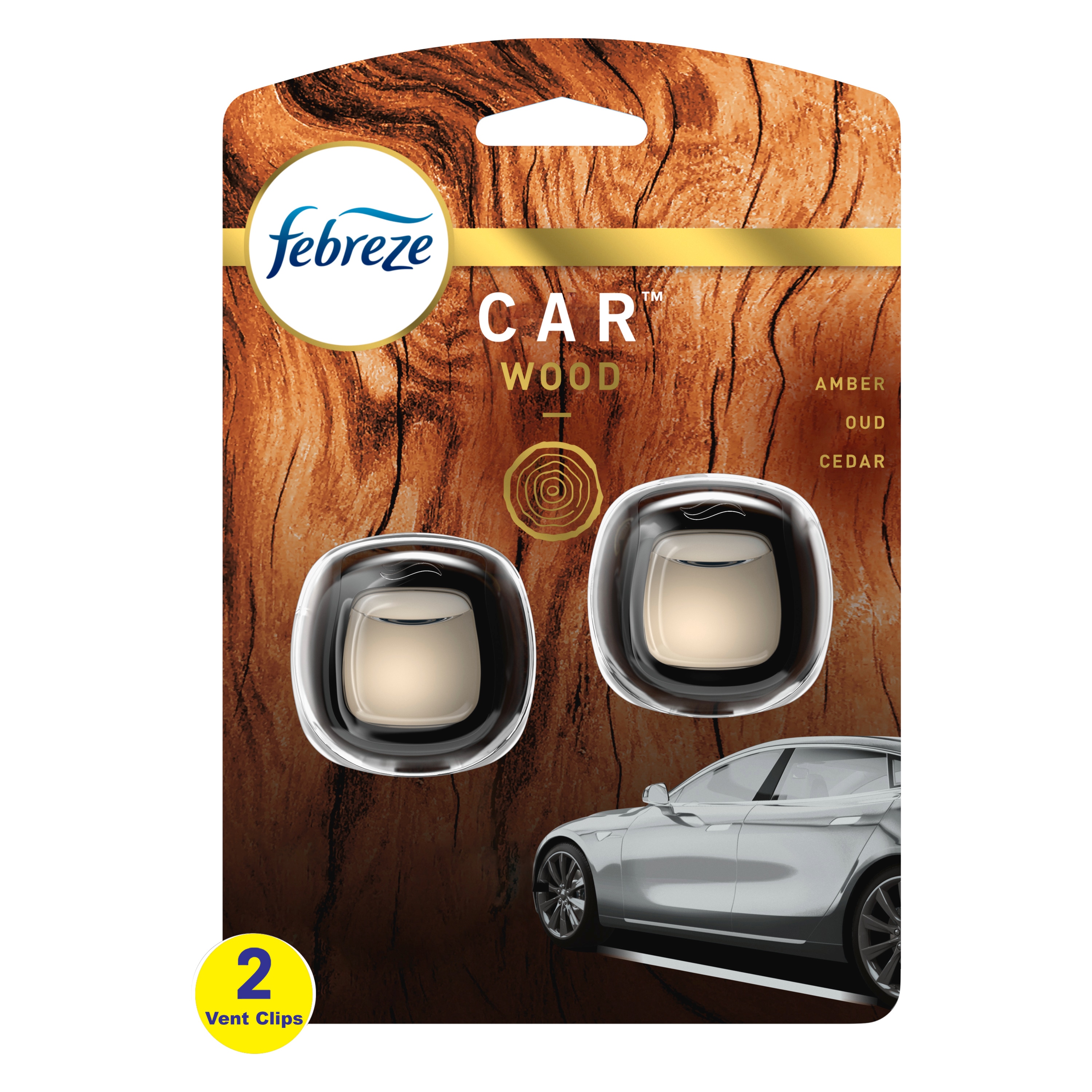Febreze Car Gain Original Scent Car Vent Clip 0.13 oz Liquid (8 Pack)