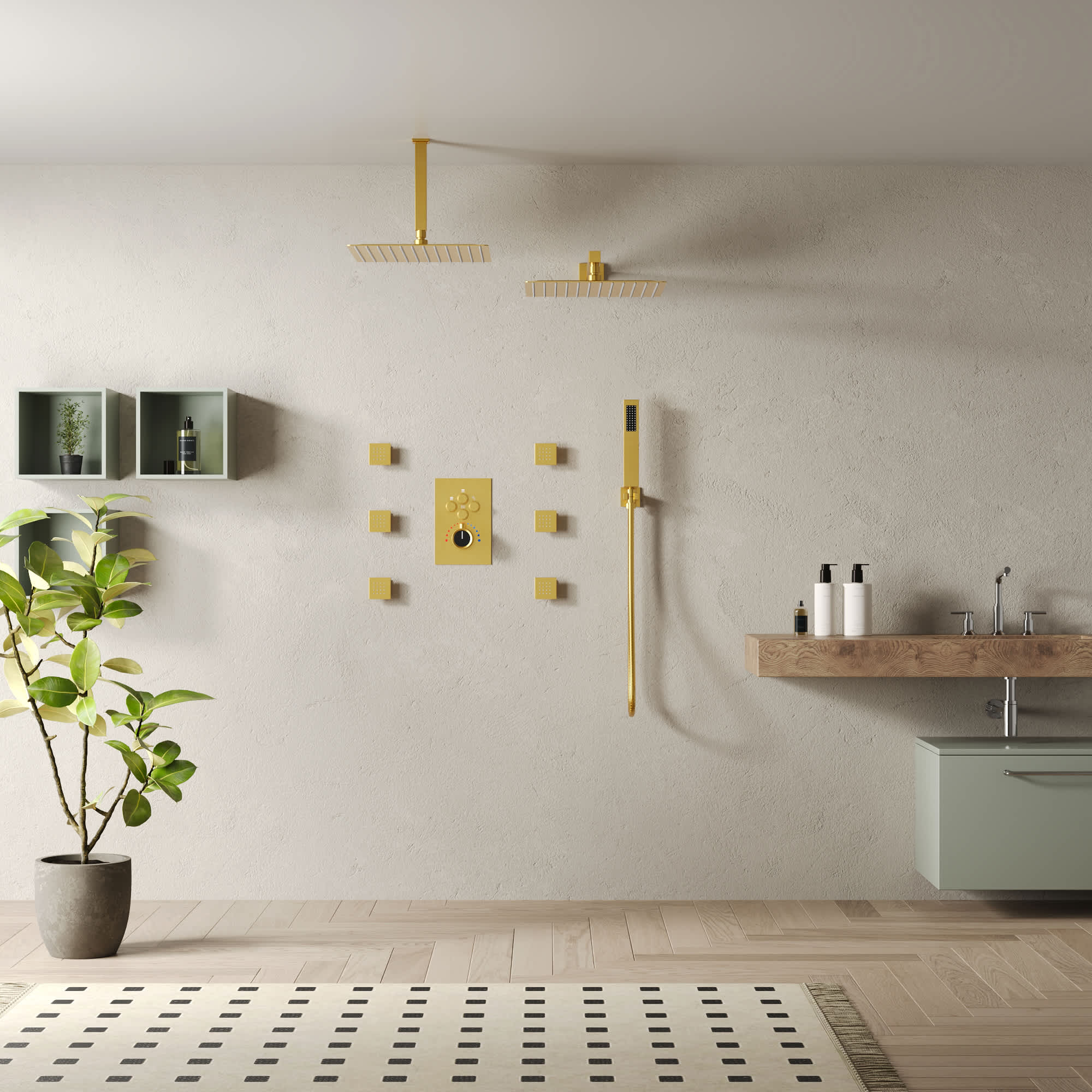 EVERSTEIN SFS-1032-GD12 Tub-Shower-Faucets - View #14