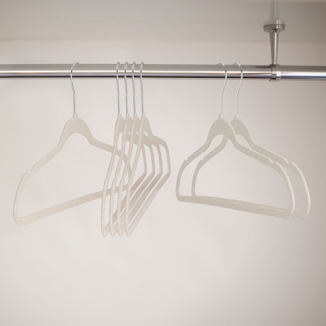 Elama 30-Pack Plastic Clothing Hanger (Wheat) in the Hangers department ...