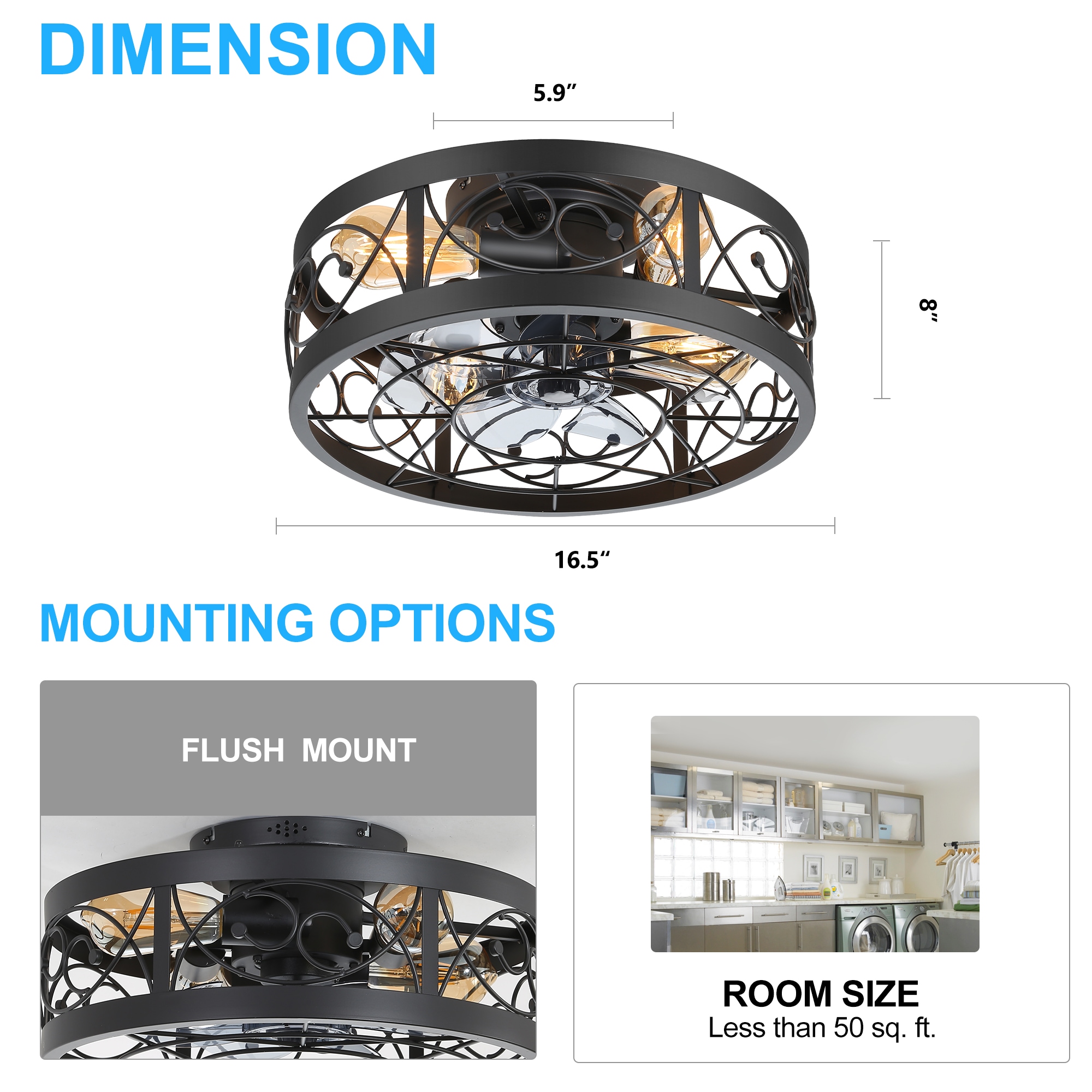 Breezary 35009-BK Ceiling-Fans - View #11