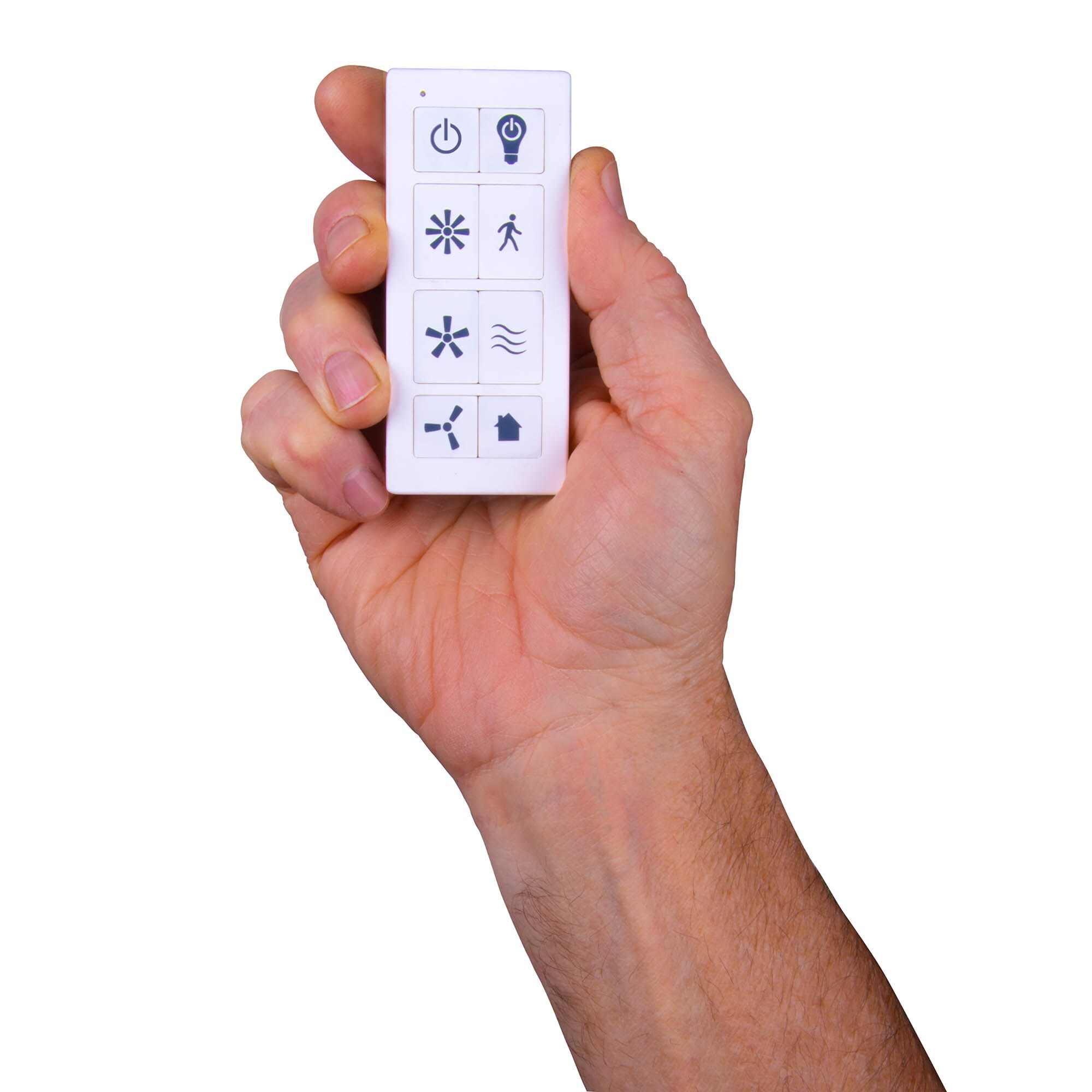 Universal White Matte Plastic Ceiling Fan Remote Control Kit