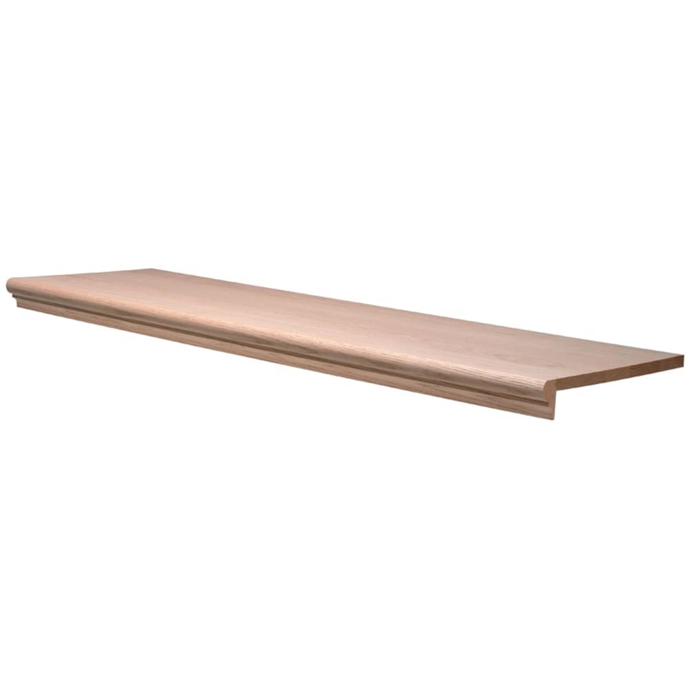 Crown Heritage 4718070RTD42 42-in x 11.5625-in x 1.86-in Unfinished Red oak No return Bullnose Stair Tread
