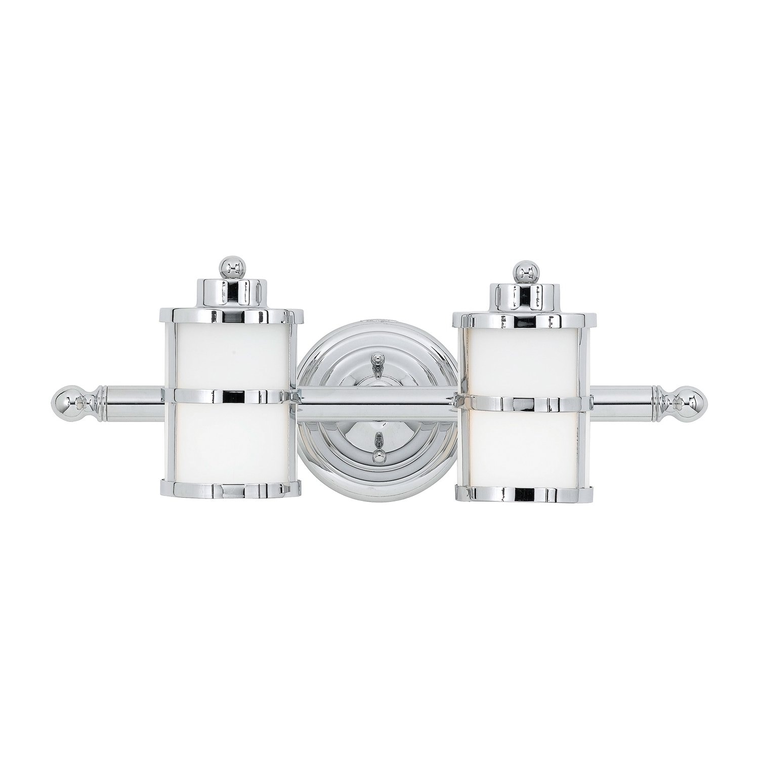 Quoizel TB8602C Tranquil Bay 18-in 2 -Light Polished Chrome Modern/contemporary Vanity light