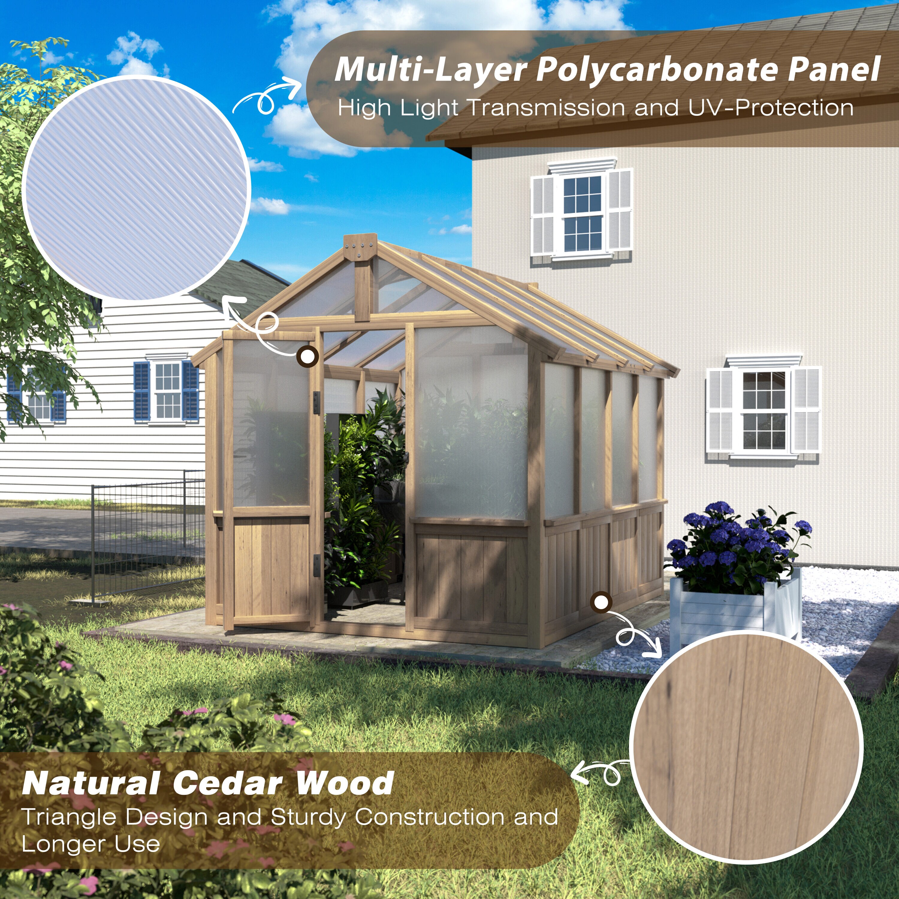 VEIKOUS PG0101-WD-01 greenhouses - View #5