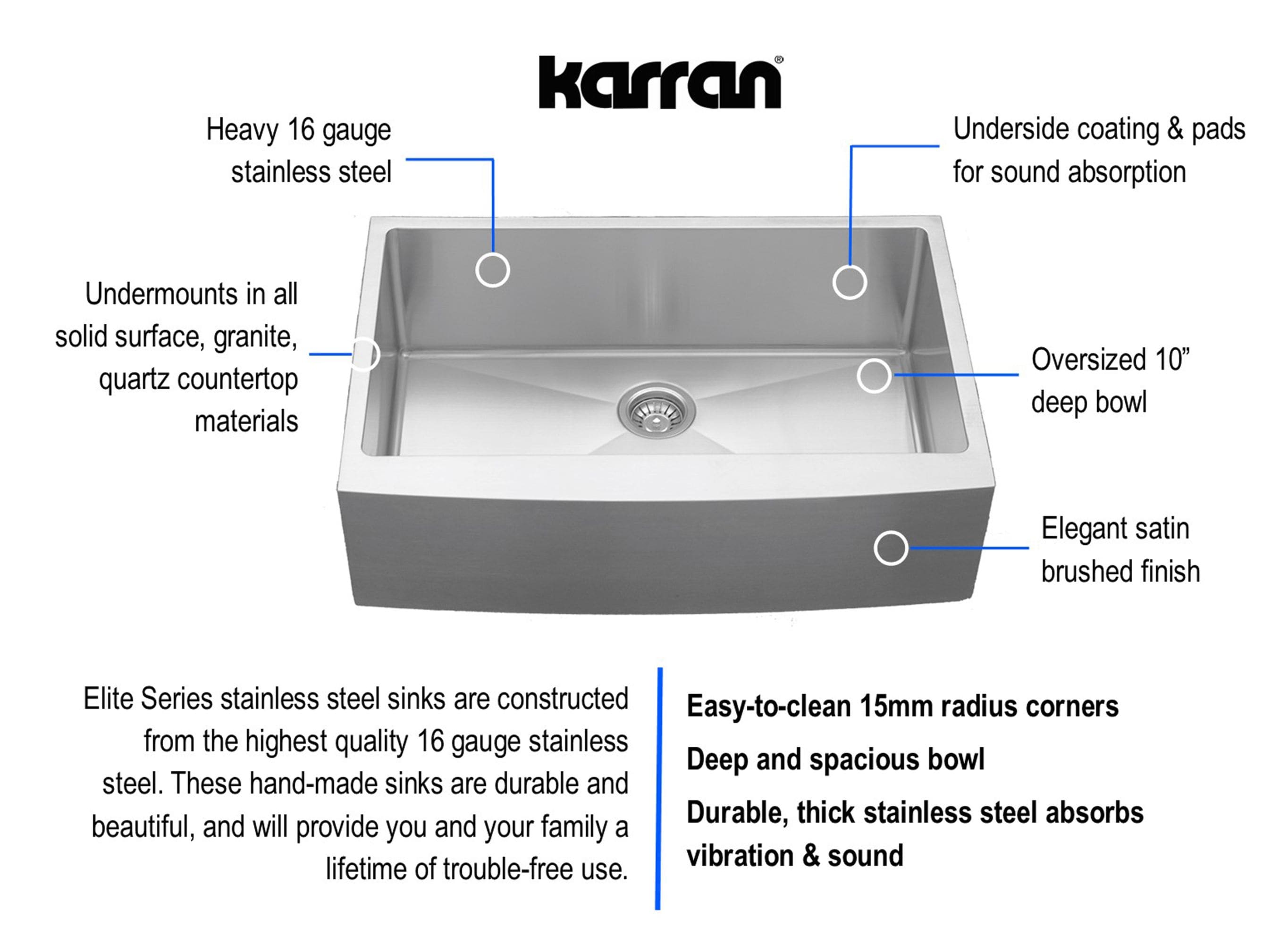 Karran EL-84-PK1 Kitchen-Sinks - View #8