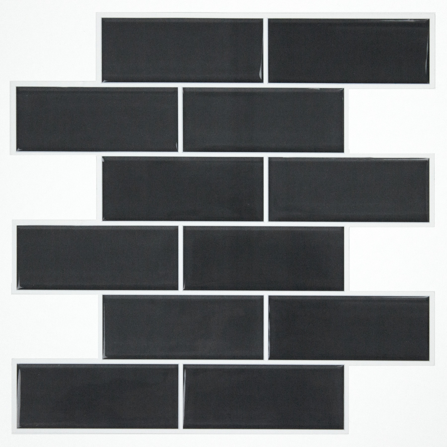 RoomMates 21-Inches W x 21-Inches H Self-adhesive Black Geometric Wall Decal #TIL4978FLT