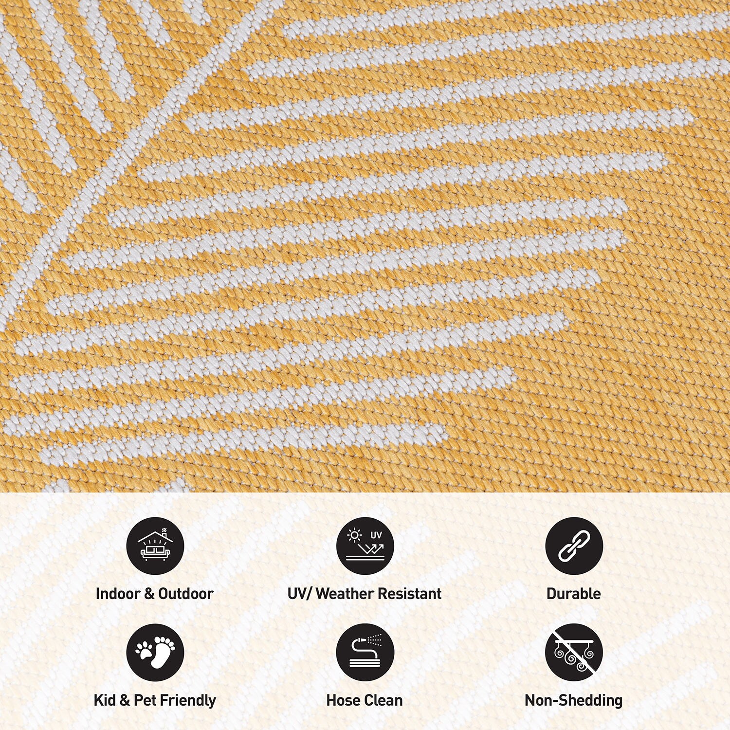 World Rug Gallery 114YELLOW2X7 rugs - View #5