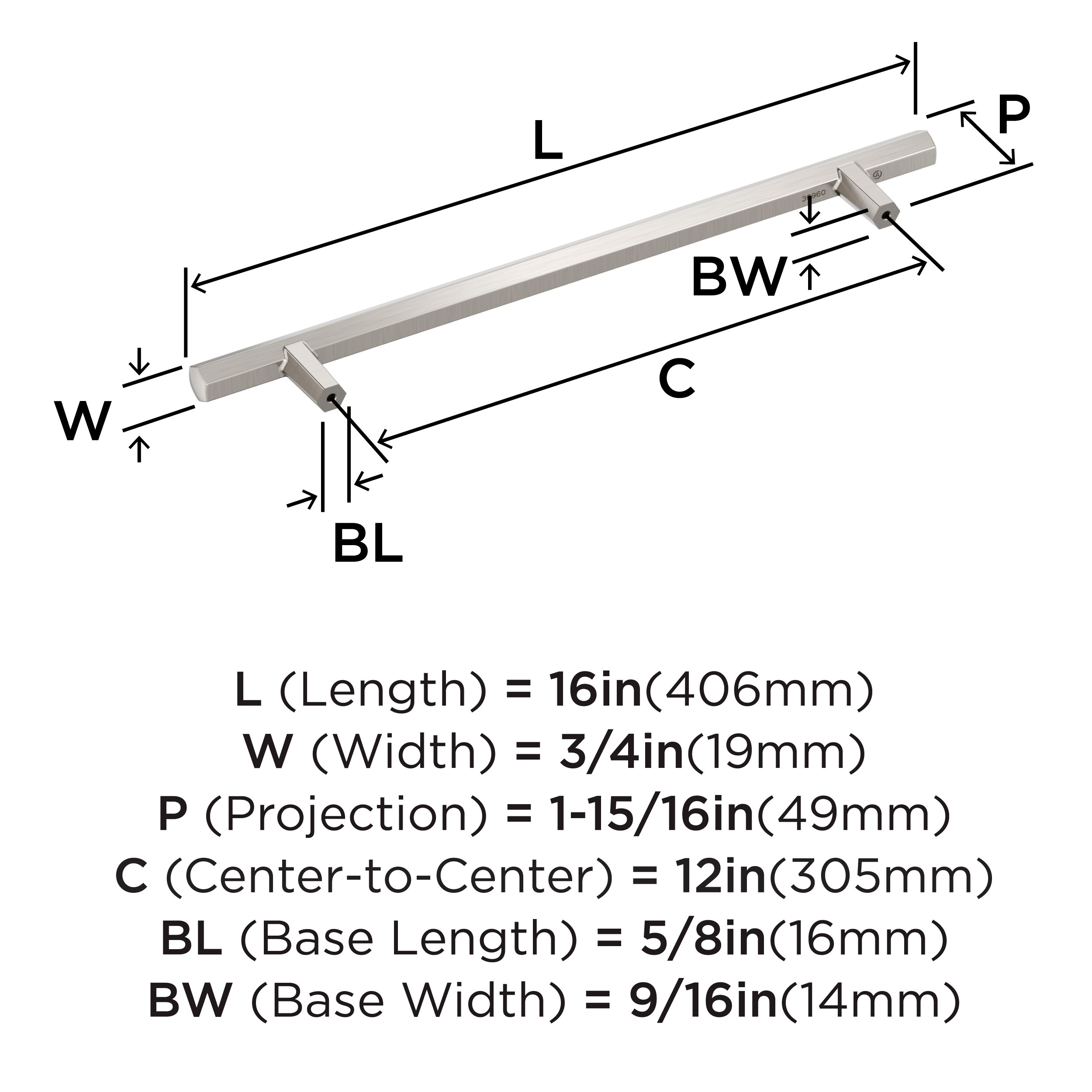 Amerock BP36960G10 Cabinet-Pulls - View #3