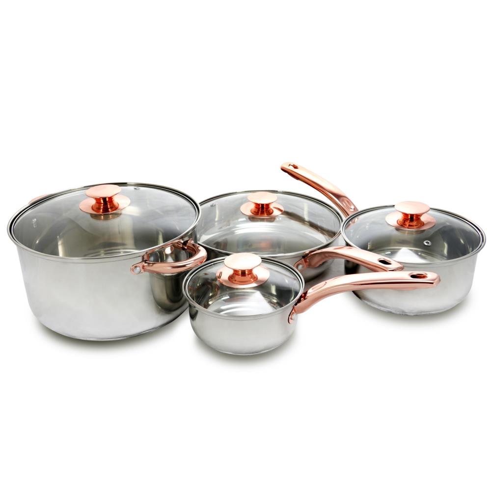 Sunbeam 7PC Non Stick Stainless Steel Cooking Cookware Set Pots