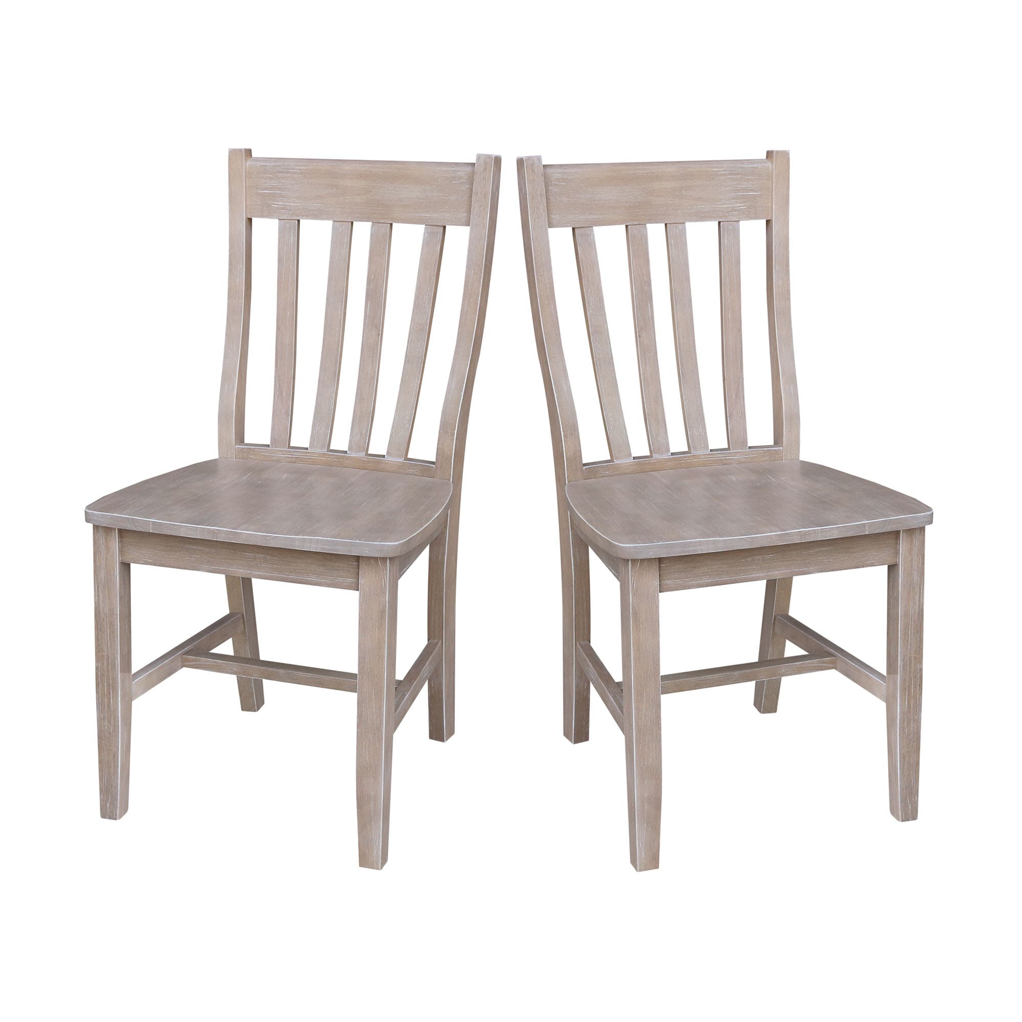 International Concepts C09-61P Set of 2 Traditional Dining Side Chair (Wood Frame)
