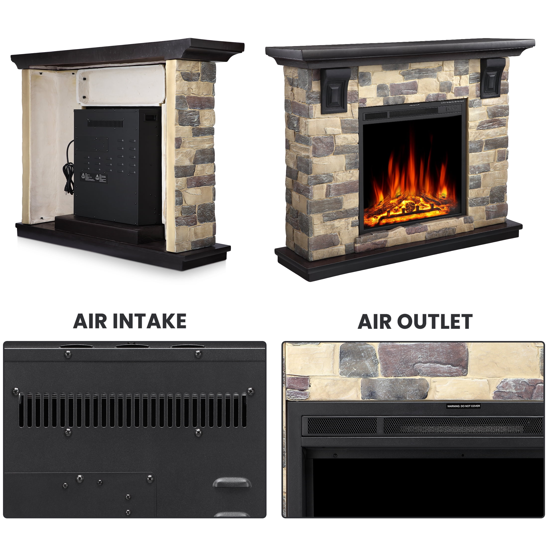 COWSAR LS4926YHM+Y926M Electric-Fireplaces - View #6