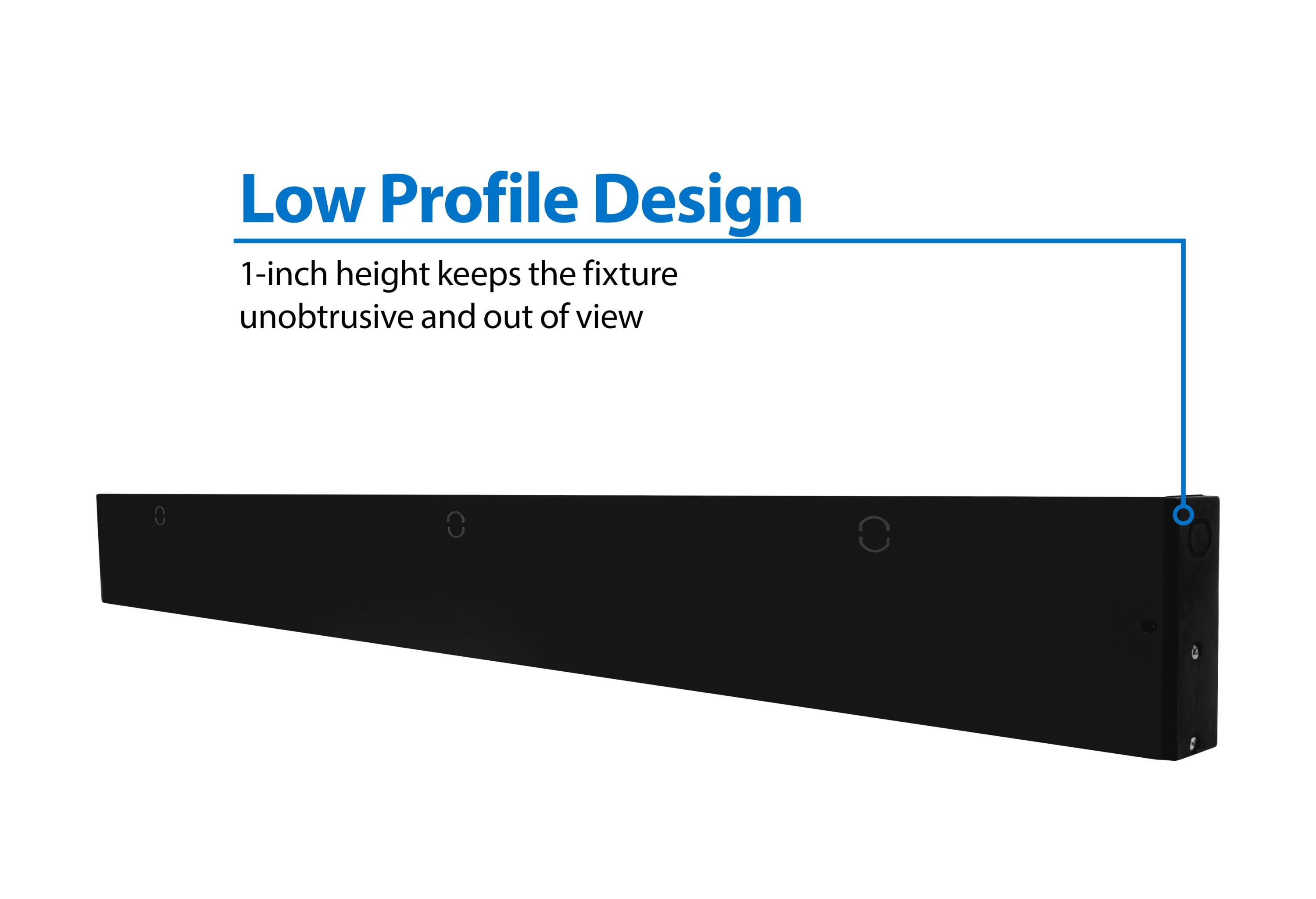 Nicor 40-Inch Black LED Under Cabinet Light Bar