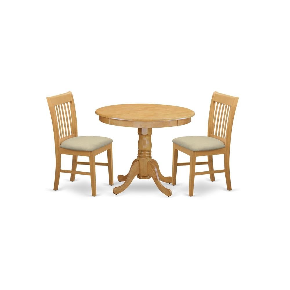 FurniFact ANNO3-OAK-CWHT1 Dining-Sets - View #2