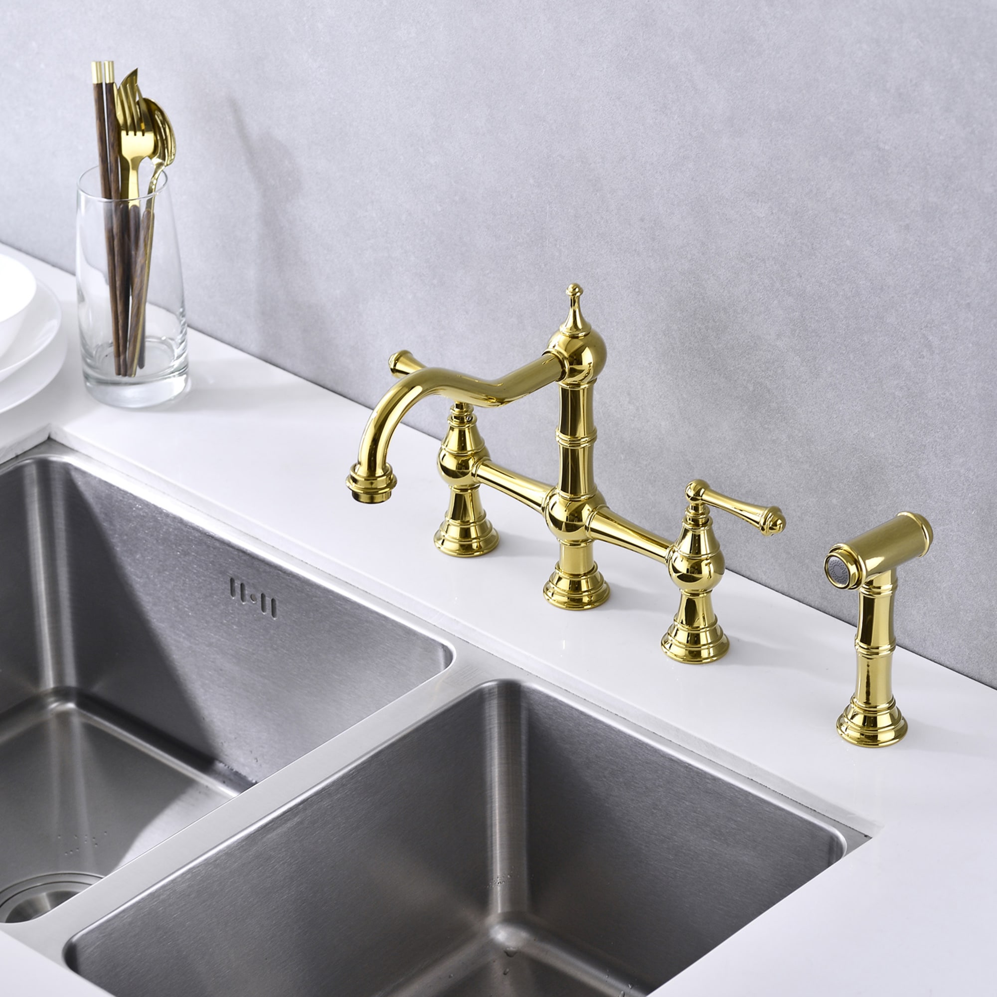 Mondawe MO1696DT-GD Kitchen-Faucets - View #4