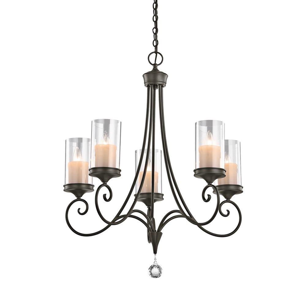 Kichler Laurel 5-Light Shadow Bronze Traditional Chandelier