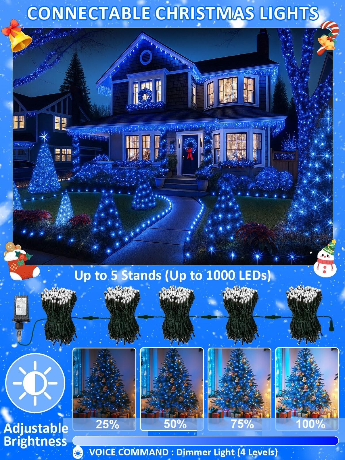 Vrbgify J05VG13034 Christmas-String-Lights - View #3