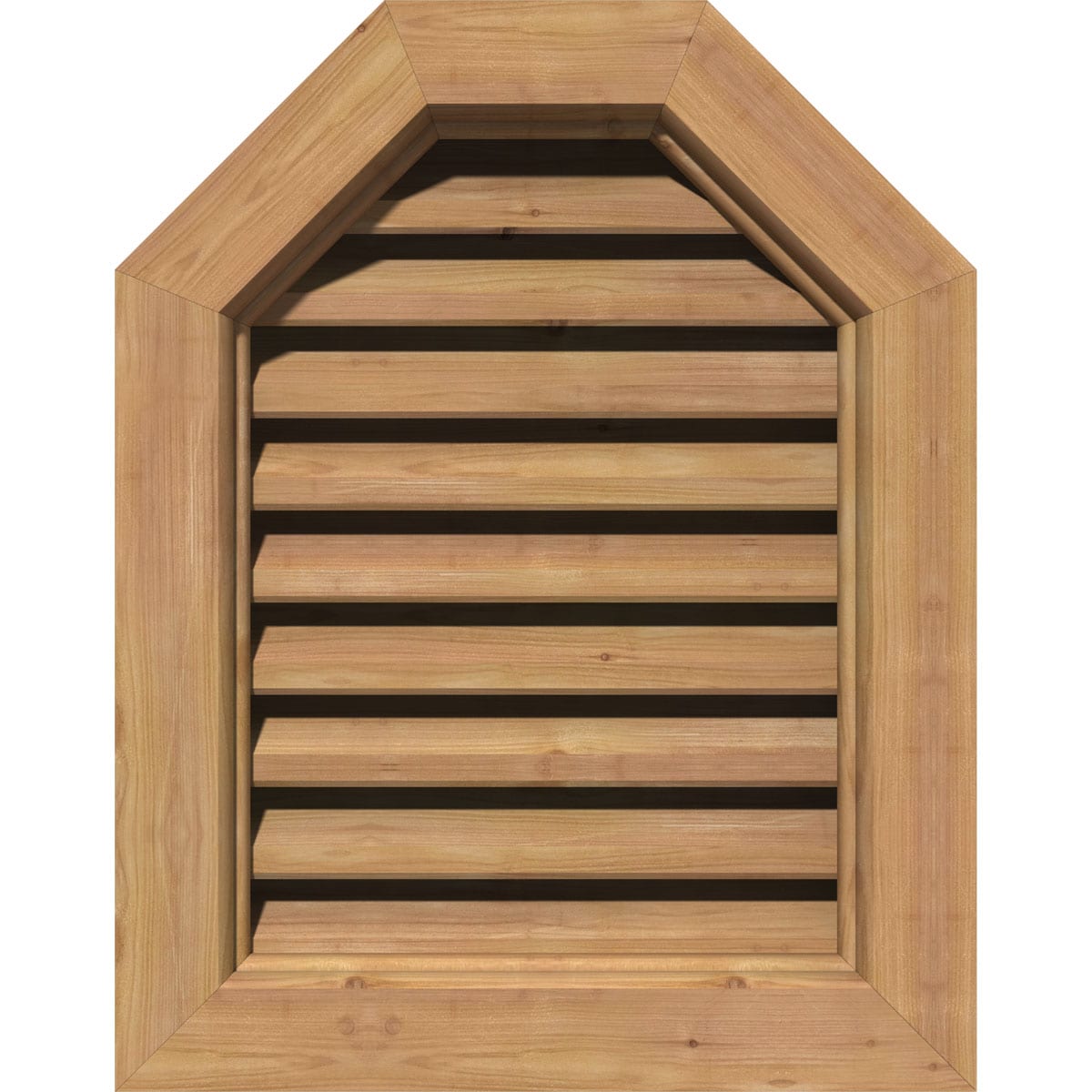 Ekena Millwork GVWVE12X1401SFPPI 12W x 14H Rectangle Gable Vent (17W x 19H Frame Size): Primed, Functional, Smooth Pine Gable Vent w/ 1 x 4 Flat