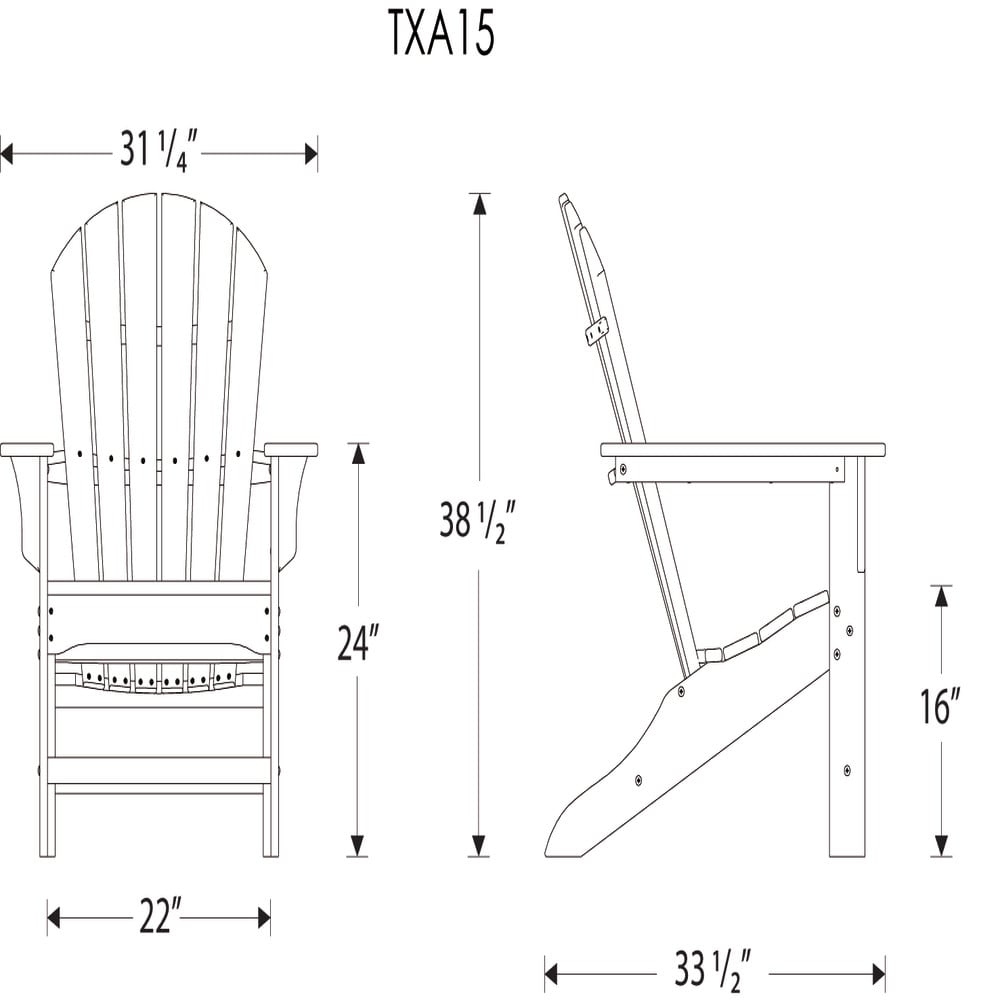 Trex Outdoor Furniture TXA15TH Patio-Chairs - View #10