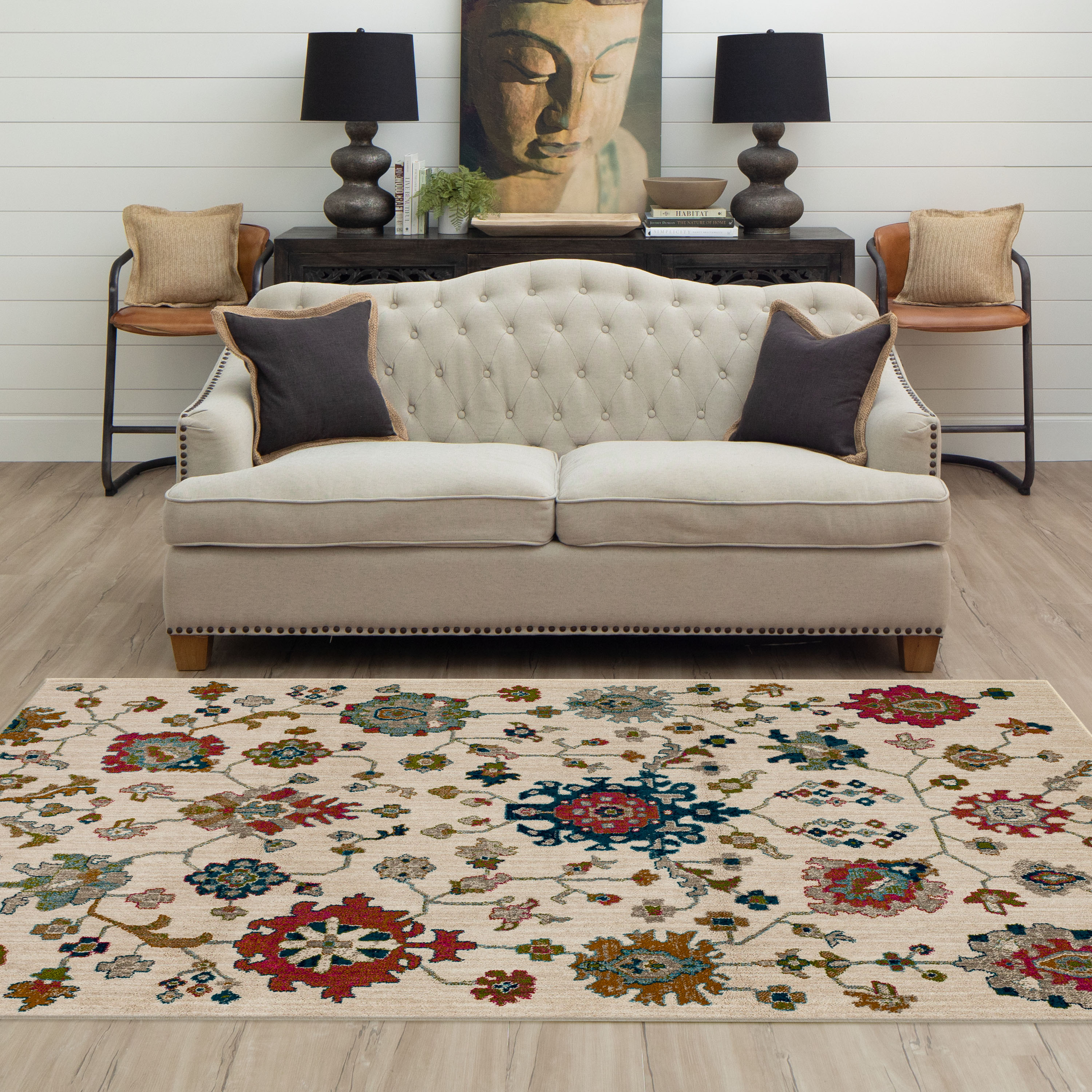 allen + roth 92340 10038 120156 Belen 10 x 13 Beige Indoor Area Rug