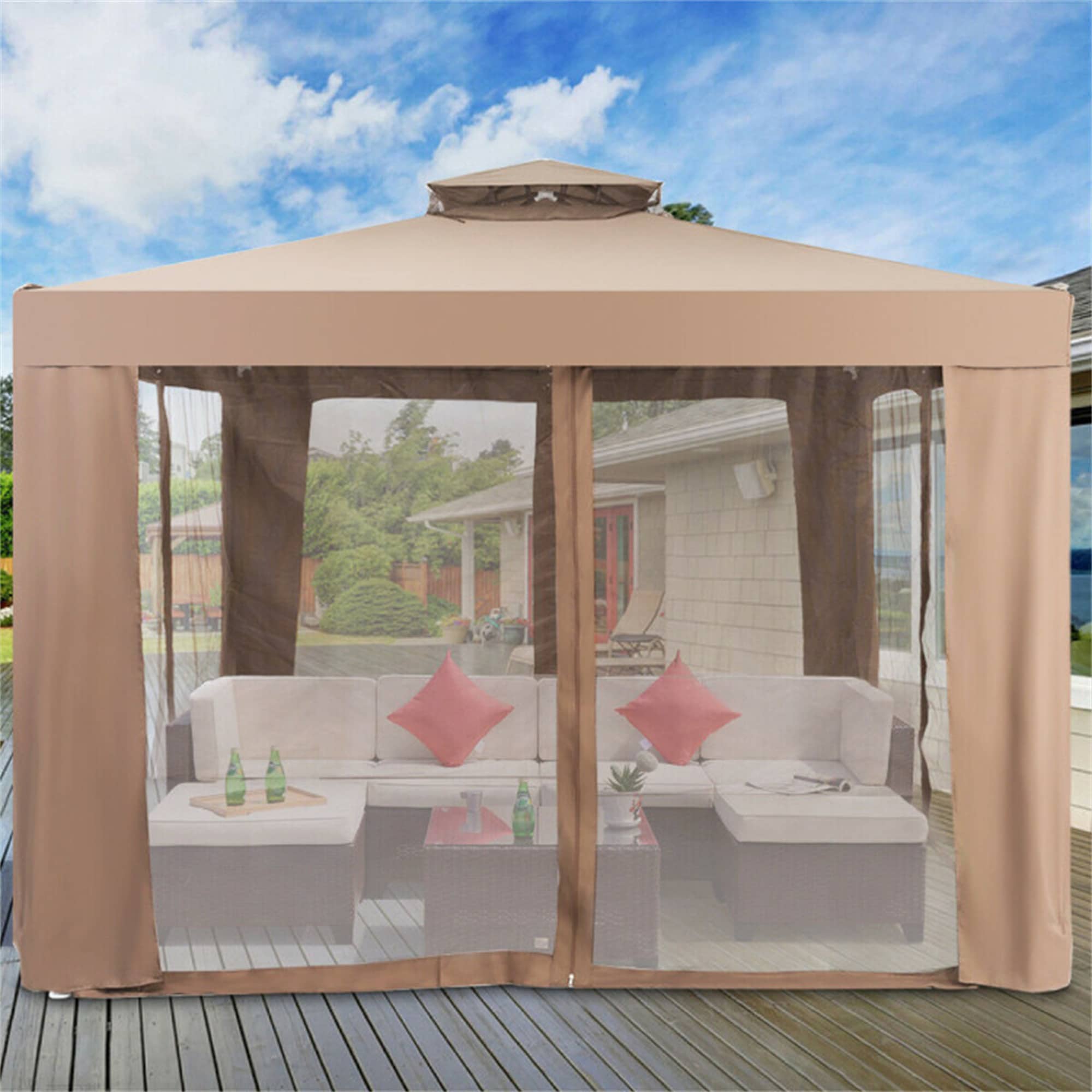 BABOOM BOM-70368-OR Wood-Resin-Gazebos - View #3