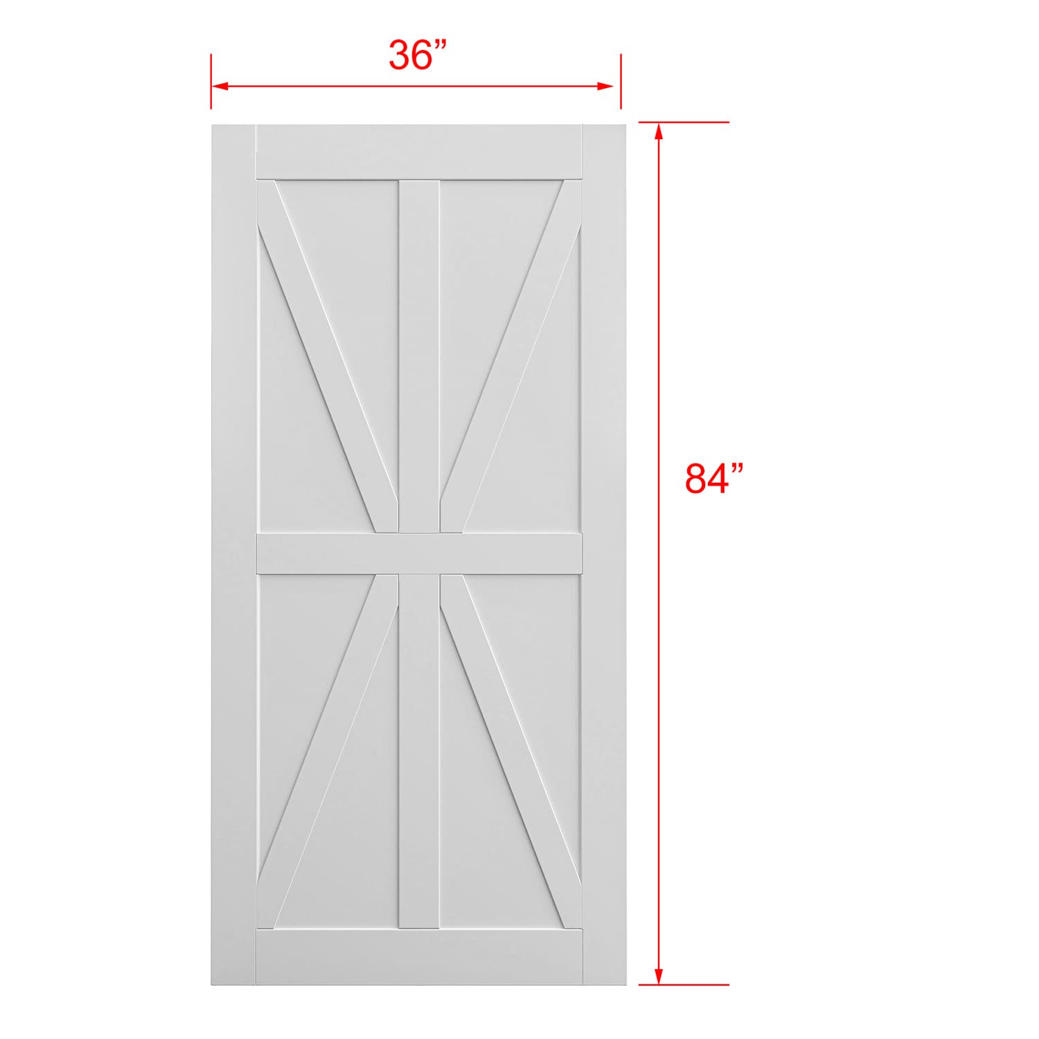 SINOFURN SYB590014WT Barn-Doors - View #9