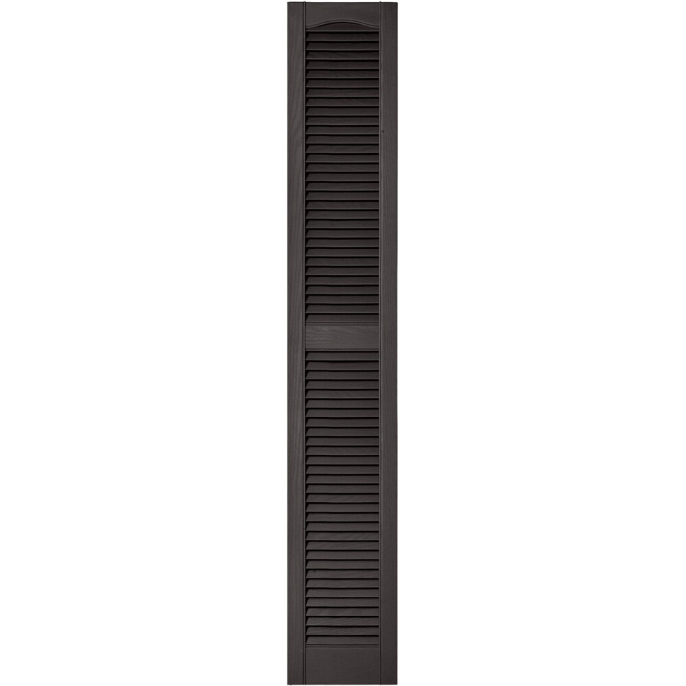 Vantage V1711272018 12-in W x 71.875-in H Charcoal Louvered Exterior Shutters ( 1 -Pack )