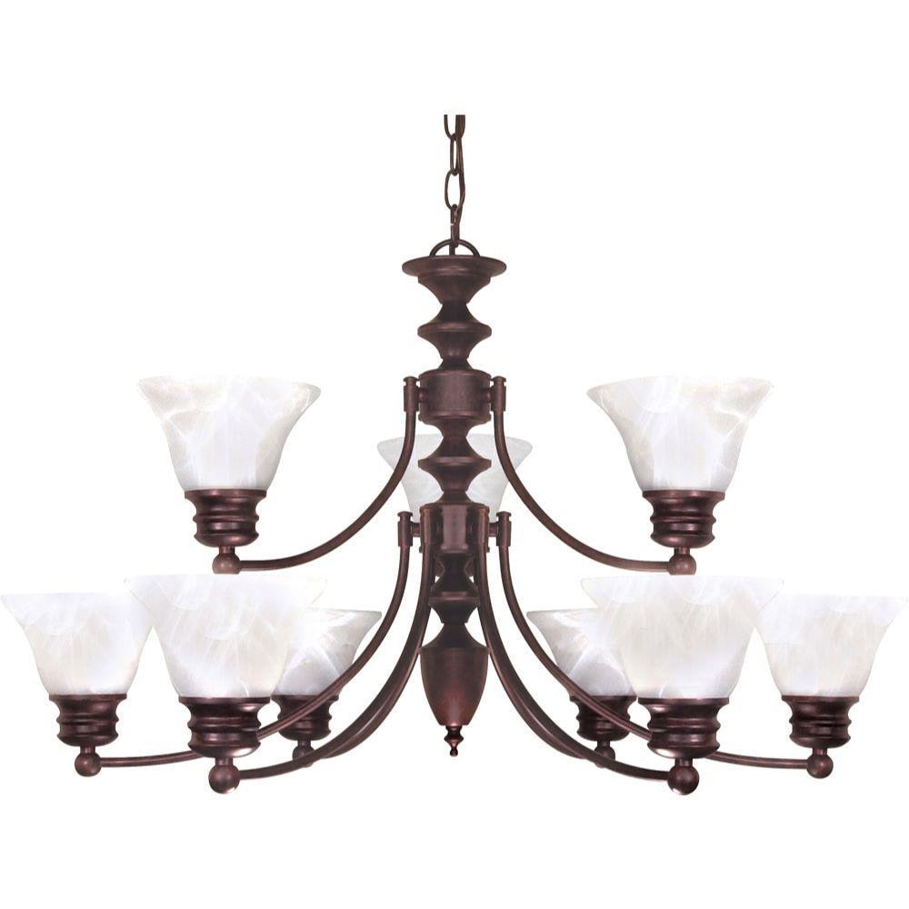  LW-SC529964 1-Light Old Bronze Transitional Dry Rated Chandelier