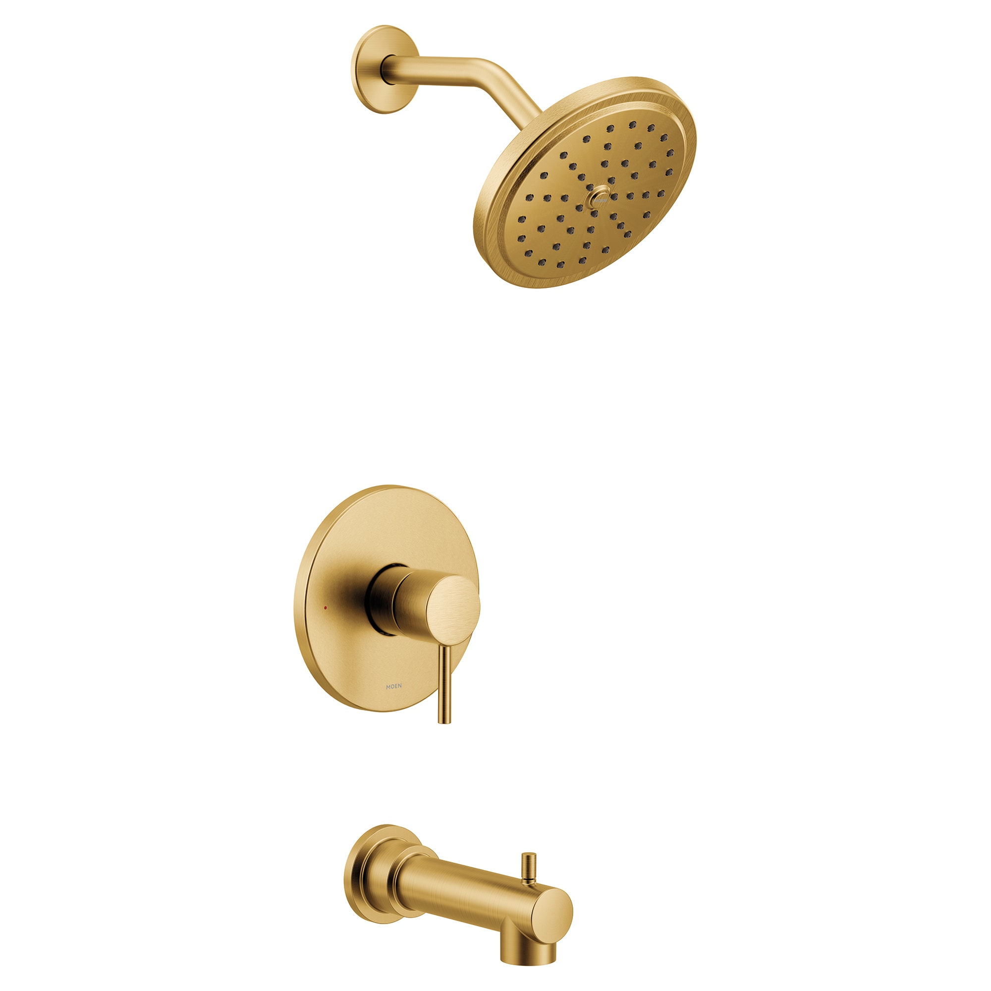 Moen UT3293EPBG Align Brushed Gold 1-handle Single function 6.75-Inches Round Shower Faucet