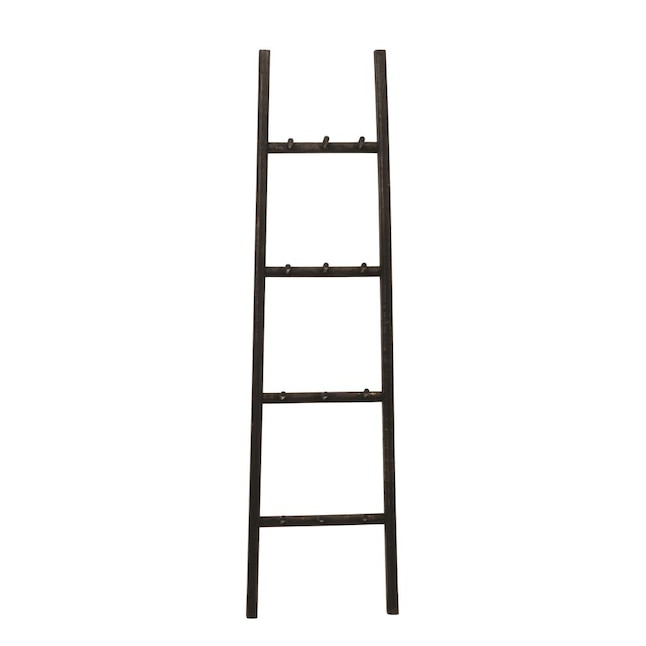Black Fir Leaning Blanket Ladder, Wooden Blanket Ladder Canada