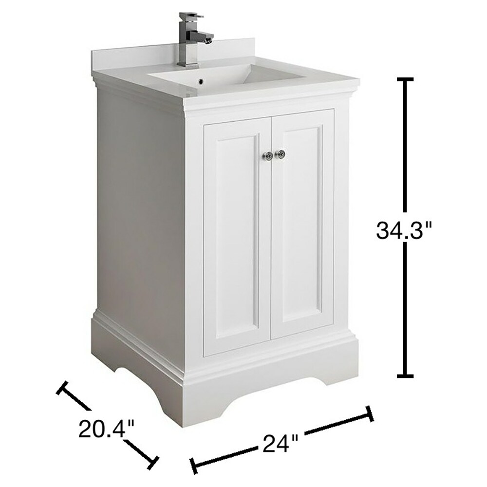 Fresca FCB2424WHM-CWH-U Bath-Vanity-Combo - View #11