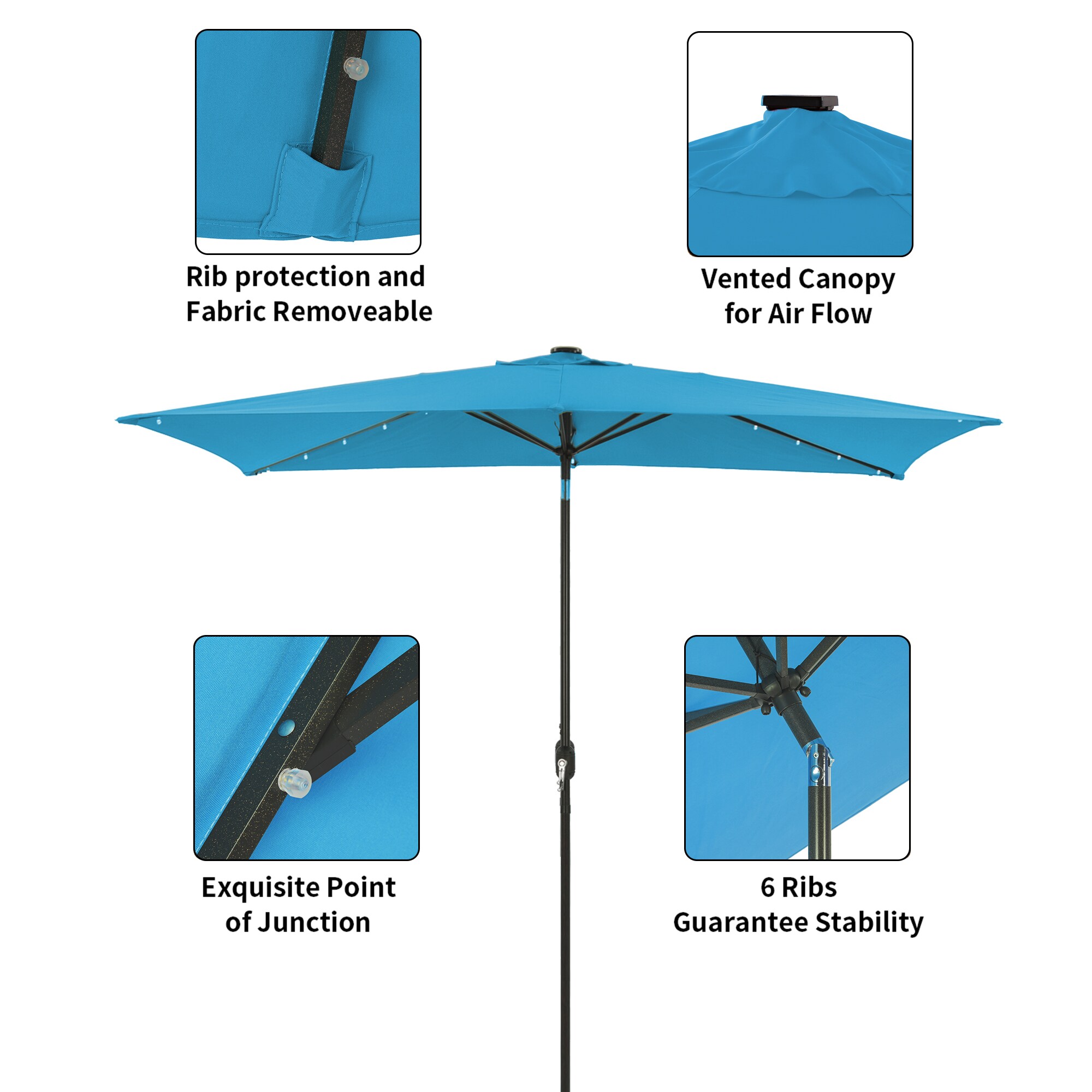 Boyel Living BL-OD011LEDBL Umbrellas-2 - View #5